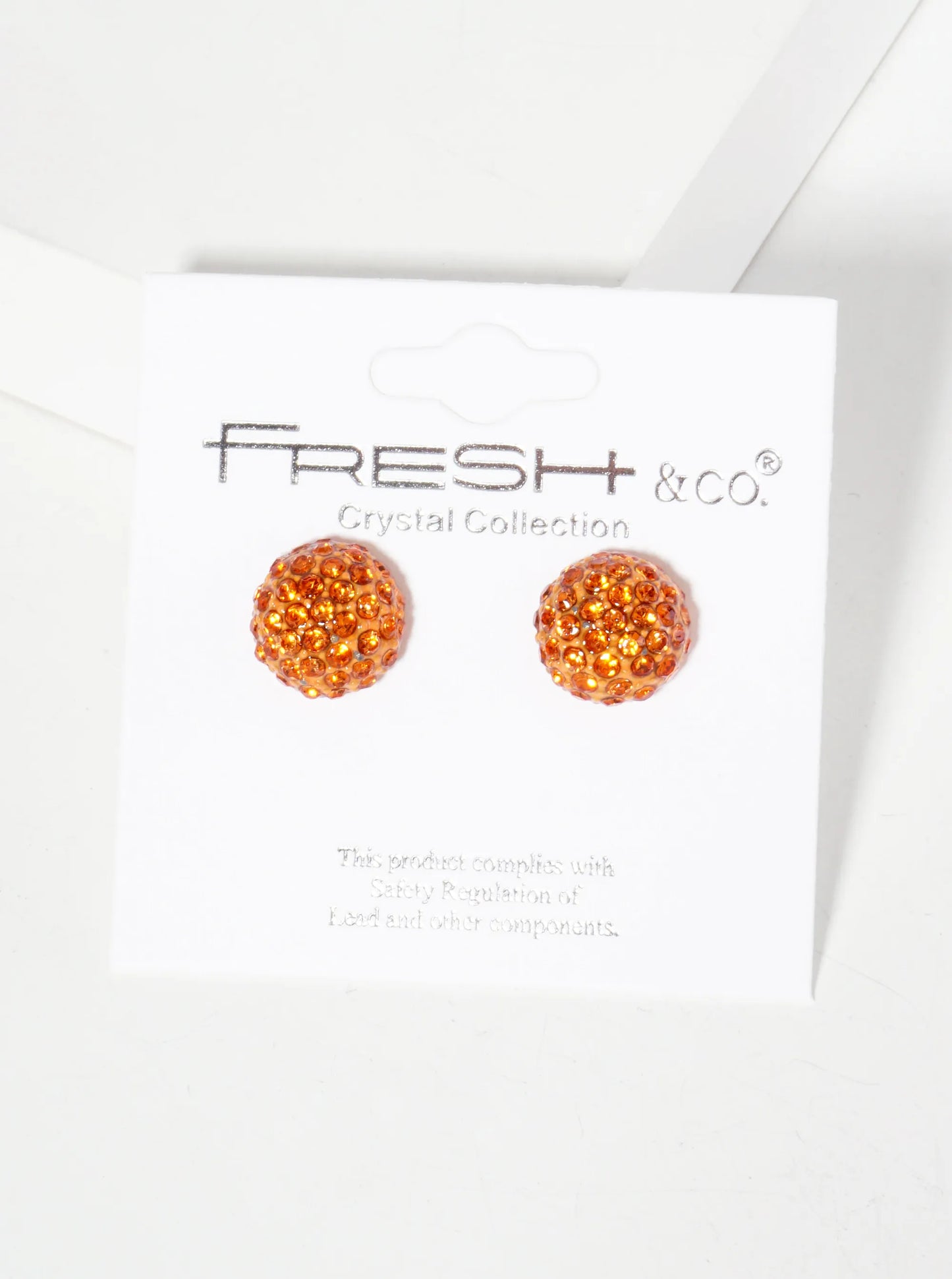 Minimalist Crystal-Pave 10mm Button Stud Earrings