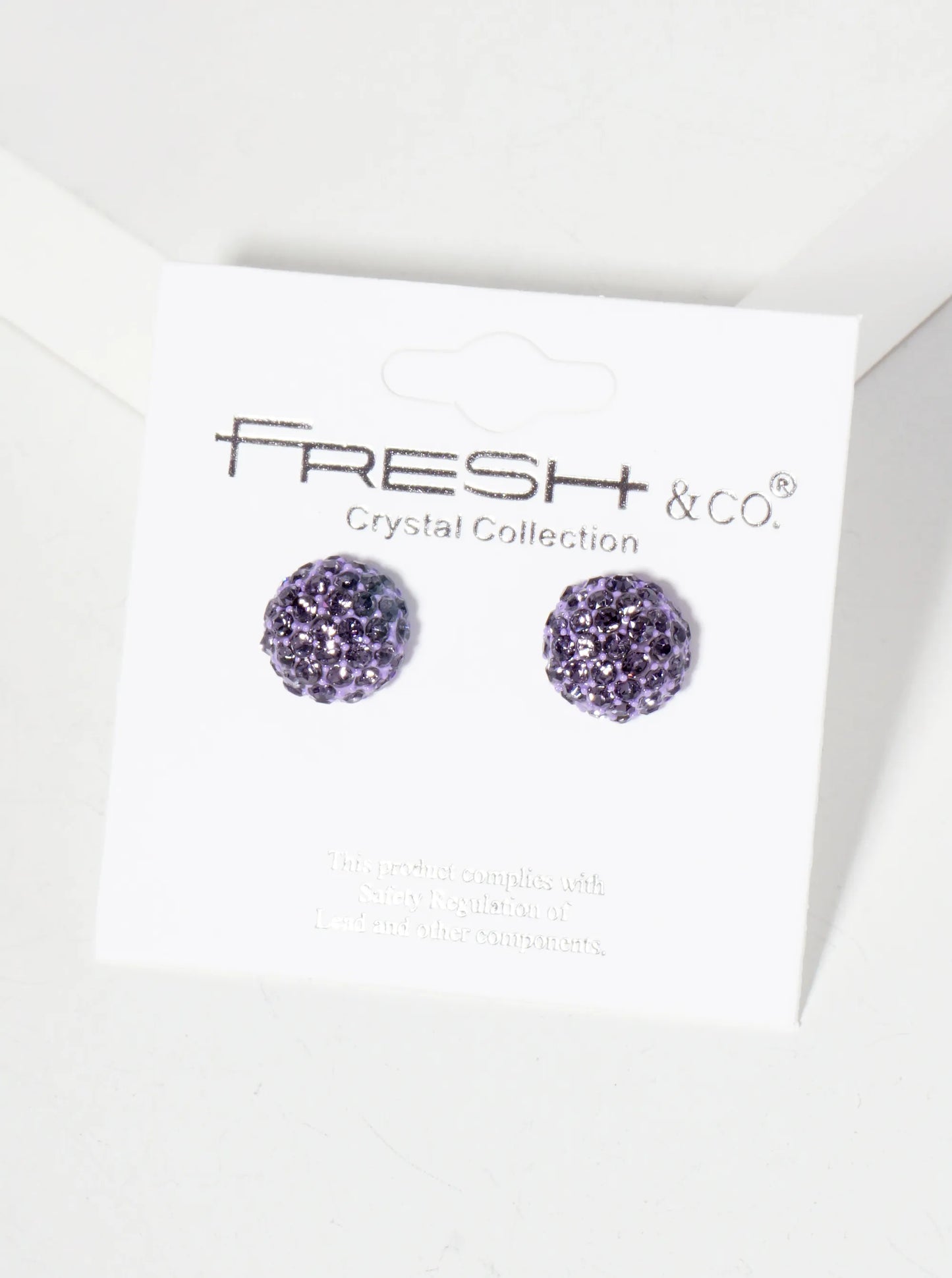 Minimalist Crystal-Pave 10mm Button Stud Earrings