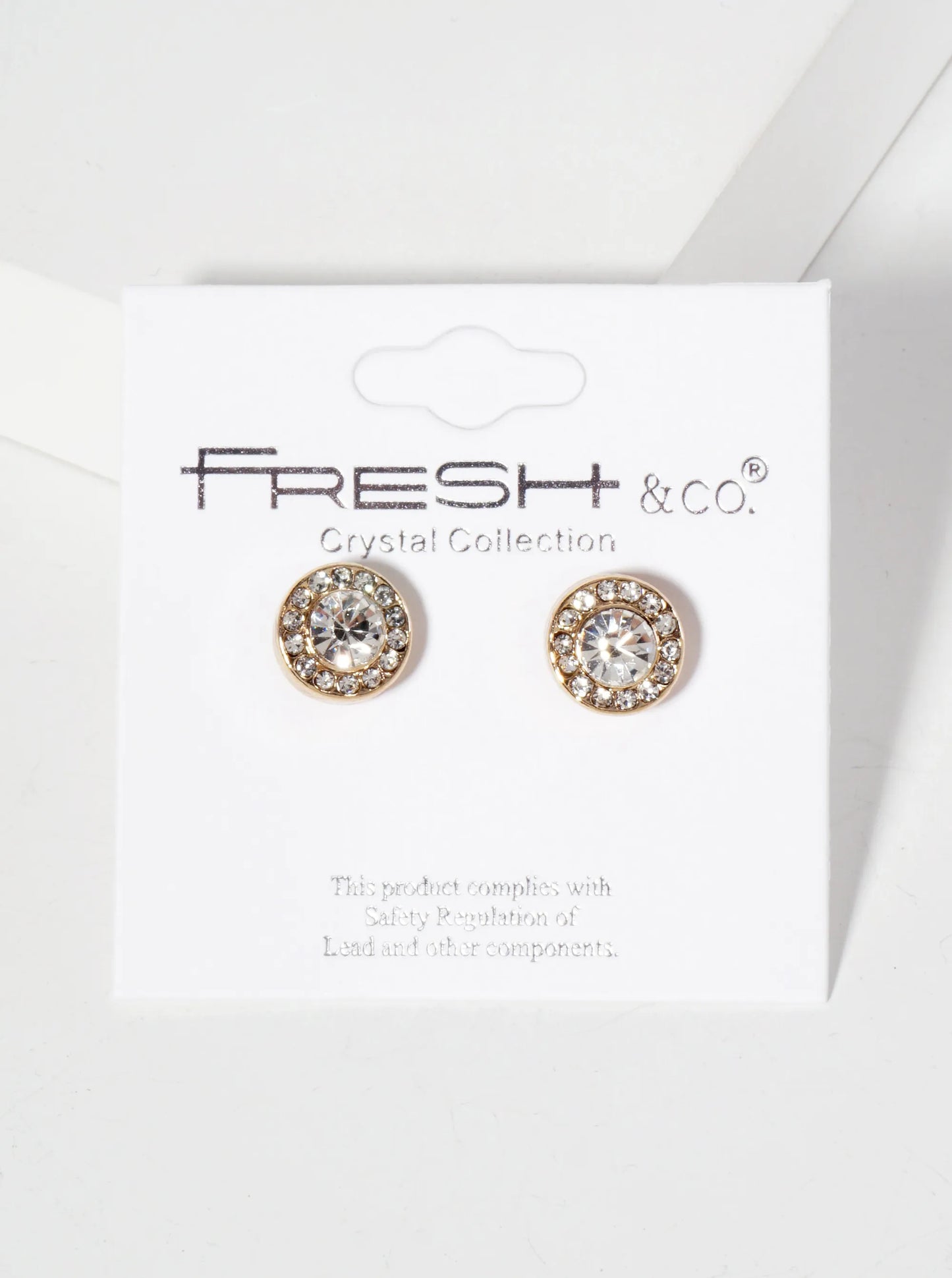 Minimalist Crystal-Pave 10mm Color-Stone Stud Earrings