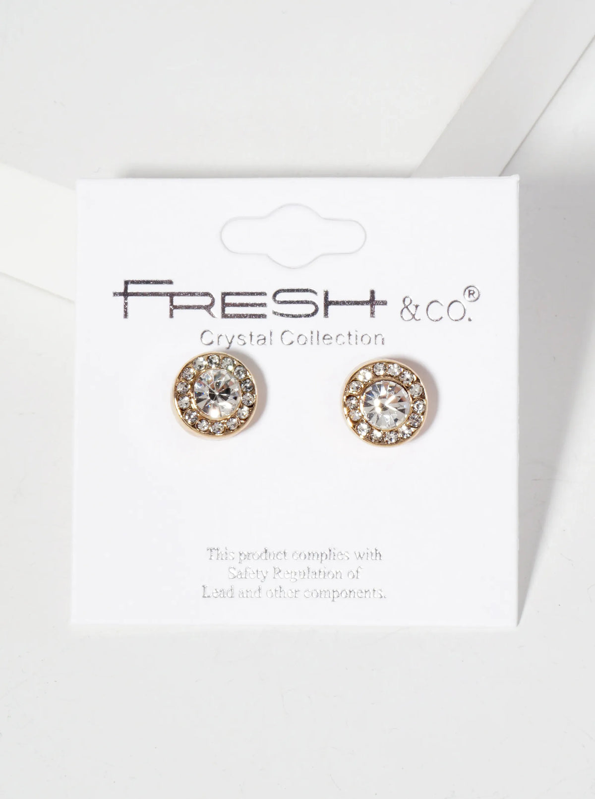 Minimalist Crystal-Pave 10mm Color-Stone Stud Earrings