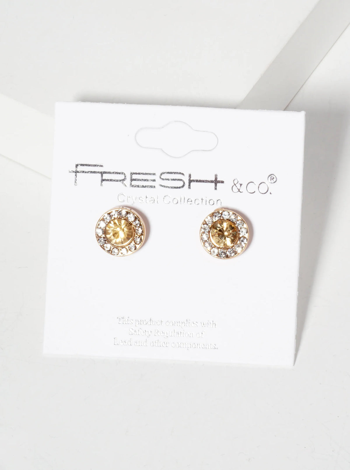 Minimalist Crystal-Pave 10mm Color-Stone Stud Earrings