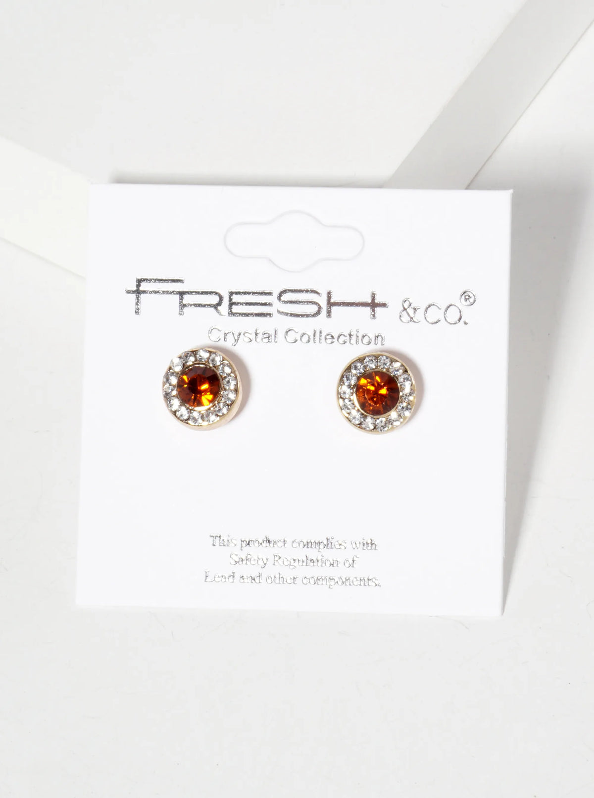 Minimalist Crystal-Pave 10mm Color-Stone Stud Earrings