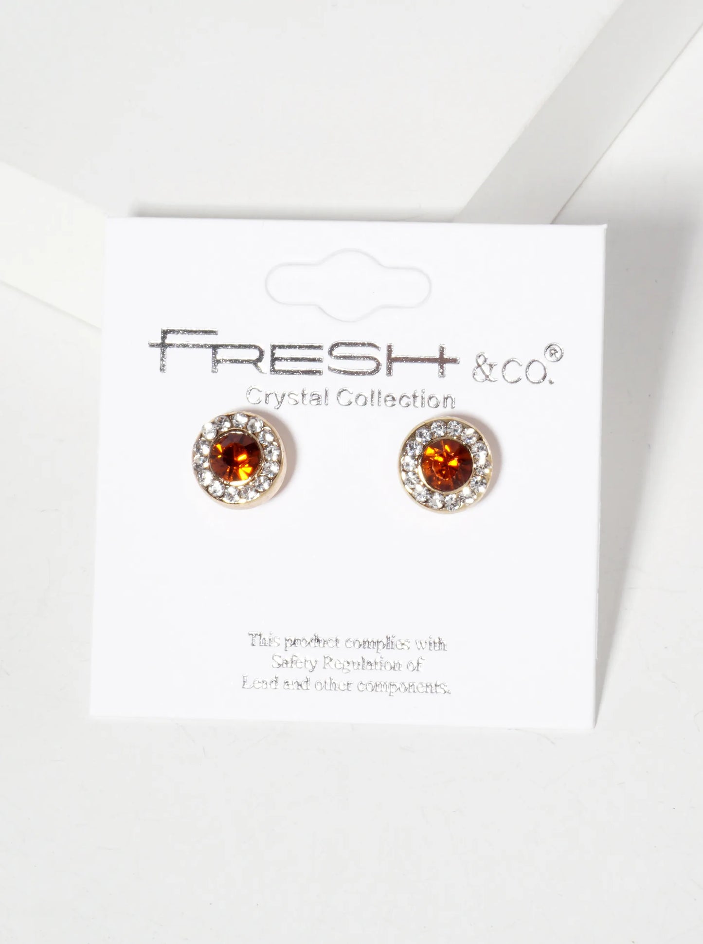 Minimalist Crystal-Pave 10mm Color-Stone Stud Earrings
