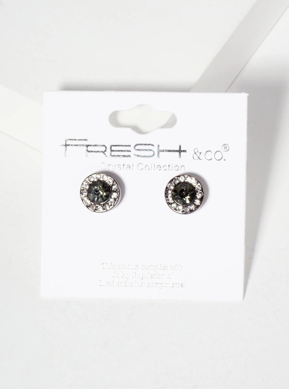 Minimalist Crystal-Pave 10mm Color-Stone Stud Earrings