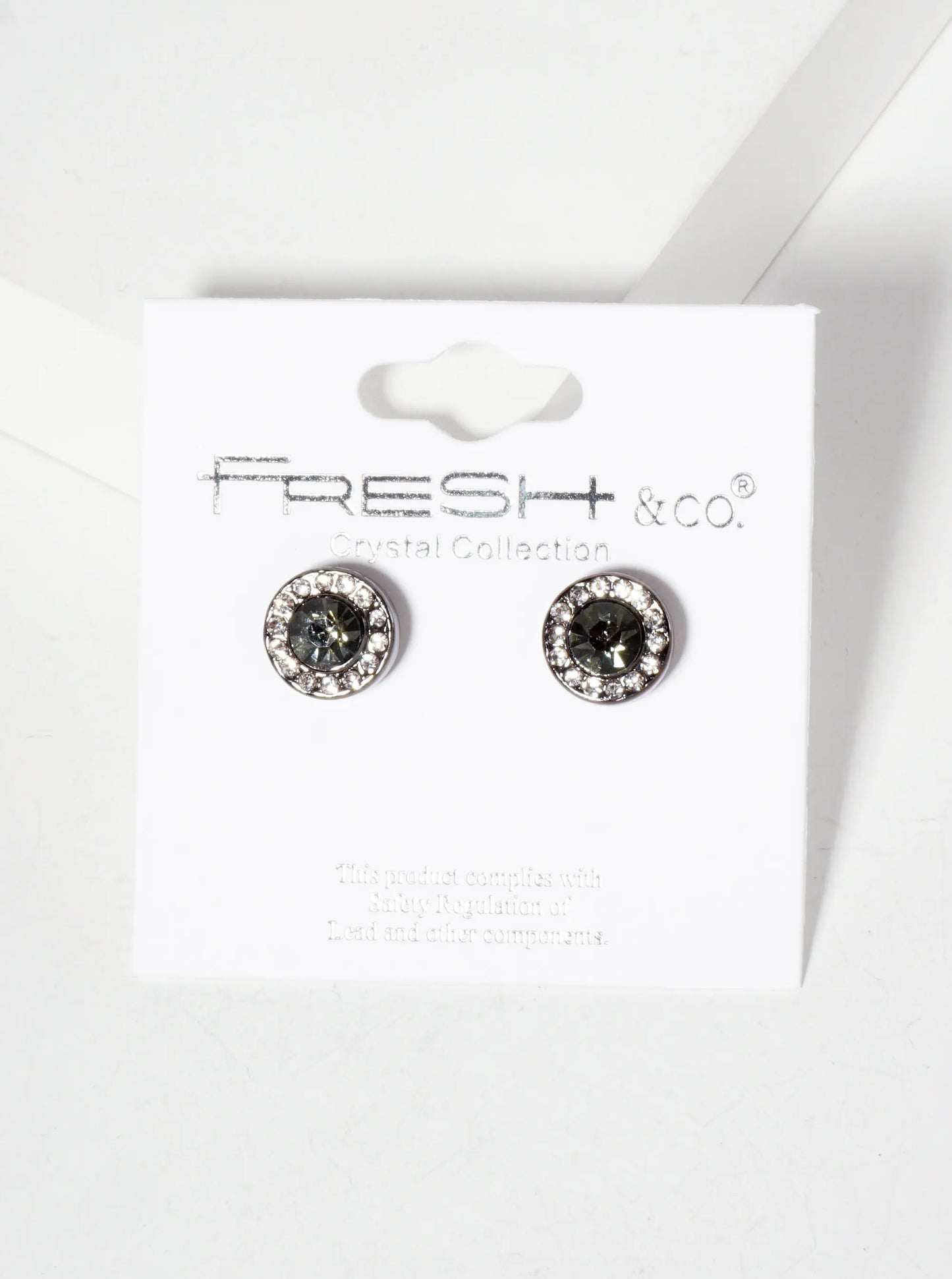 Minimalist Crystal-Pave 10mm Color-Stone Stud Earrings
