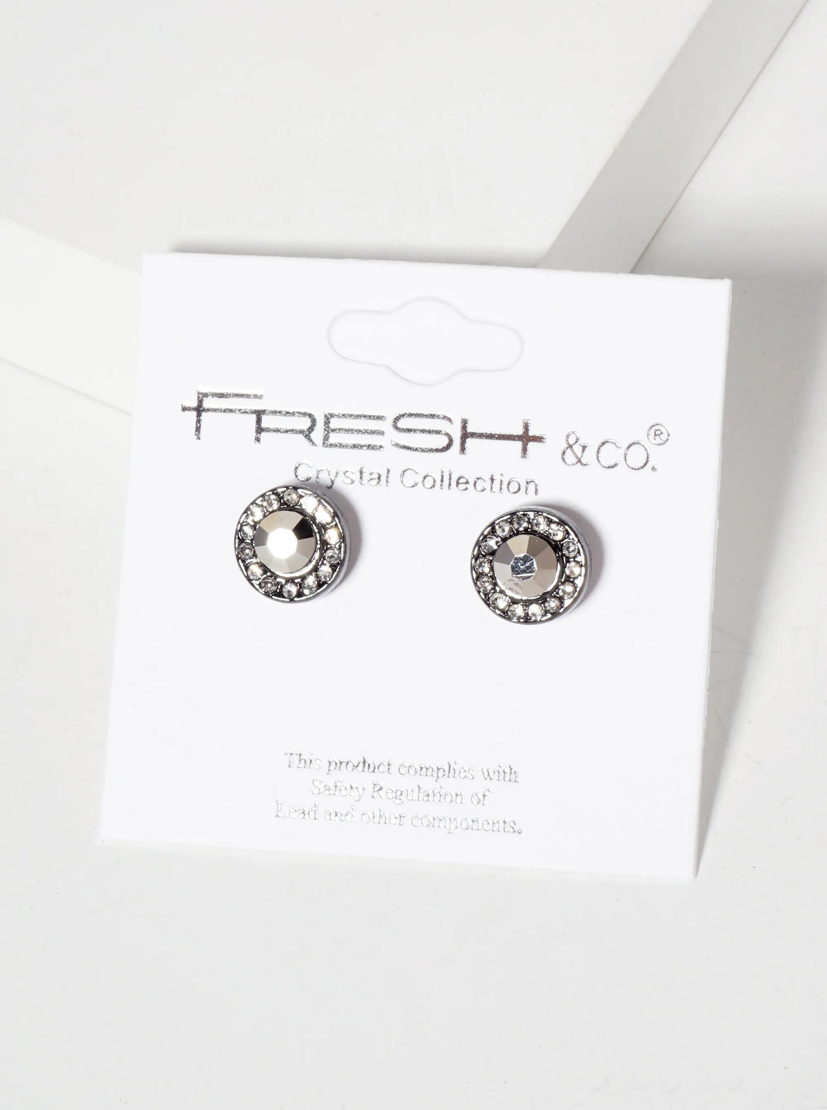 Minimalist Crystal-Pave 10mm Color-Stone Stud Earrings