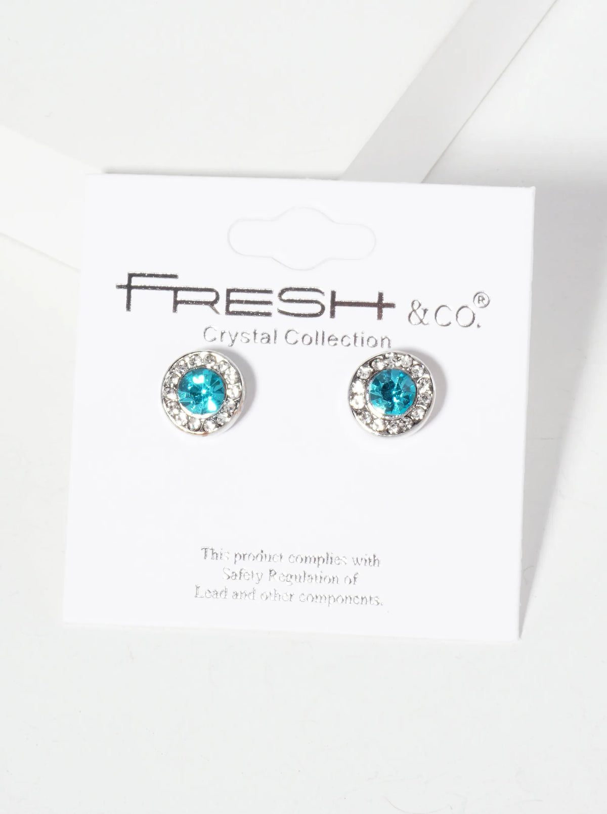 Minimalist Crystal-Pave 10mm Color-Stone Stud Earrings