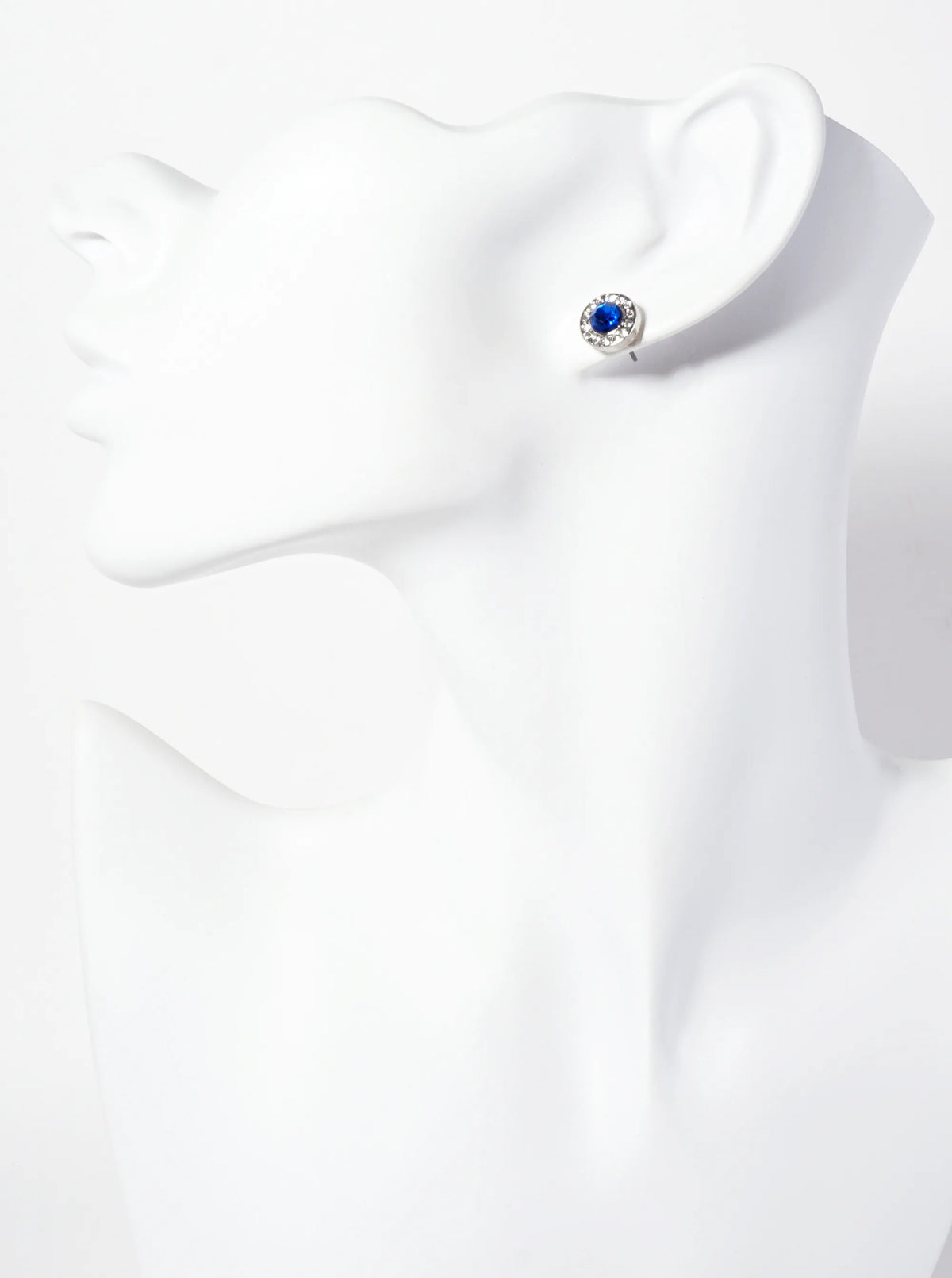 Minimalist Crystal-Pave 10mm Color-Stone Stud Earrings