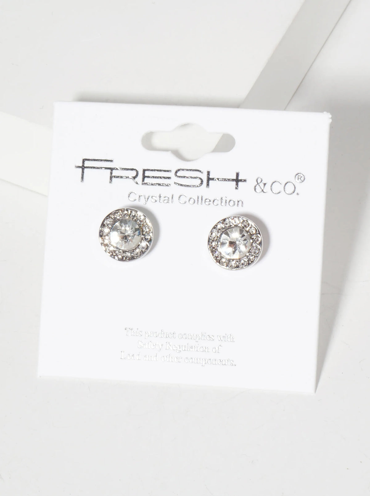 Minimalist Crystal-Pave 10mm Color-Stone Stud Earrings