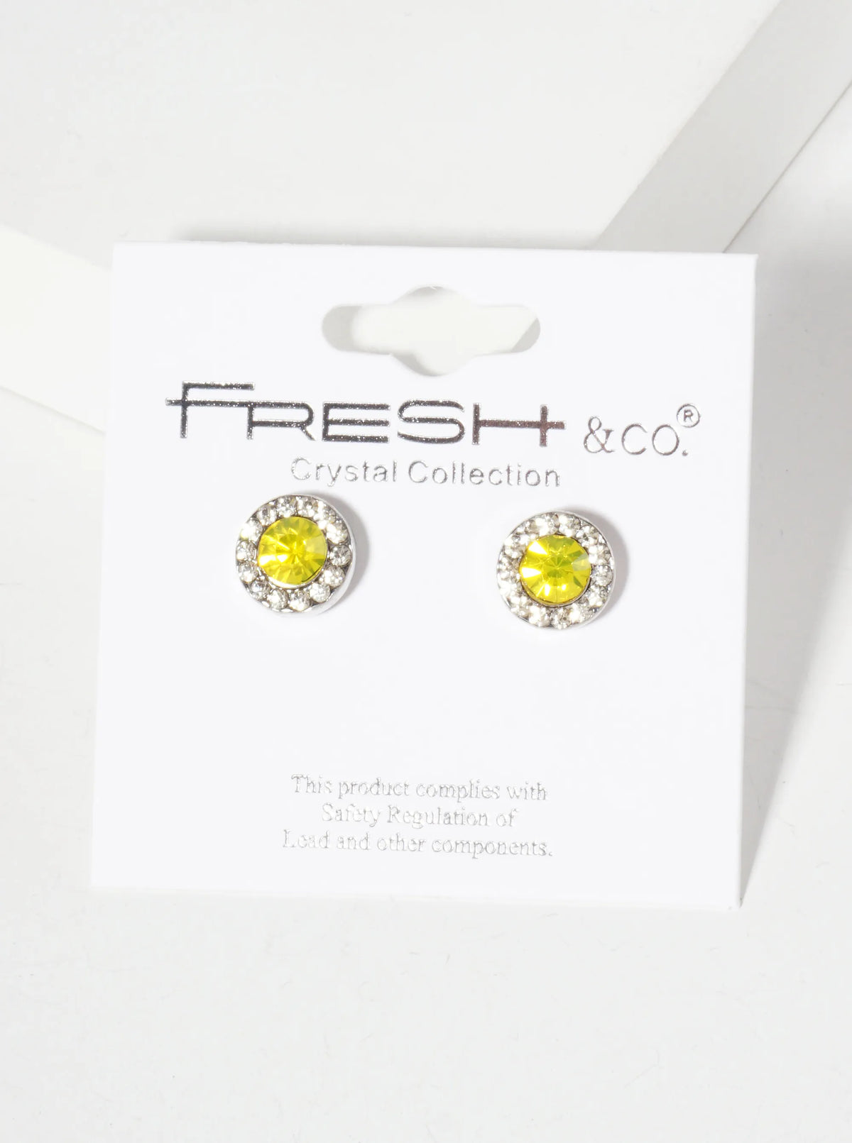 Minimalist Crystal-Pave 10mm Color-Stone Stud Earrings