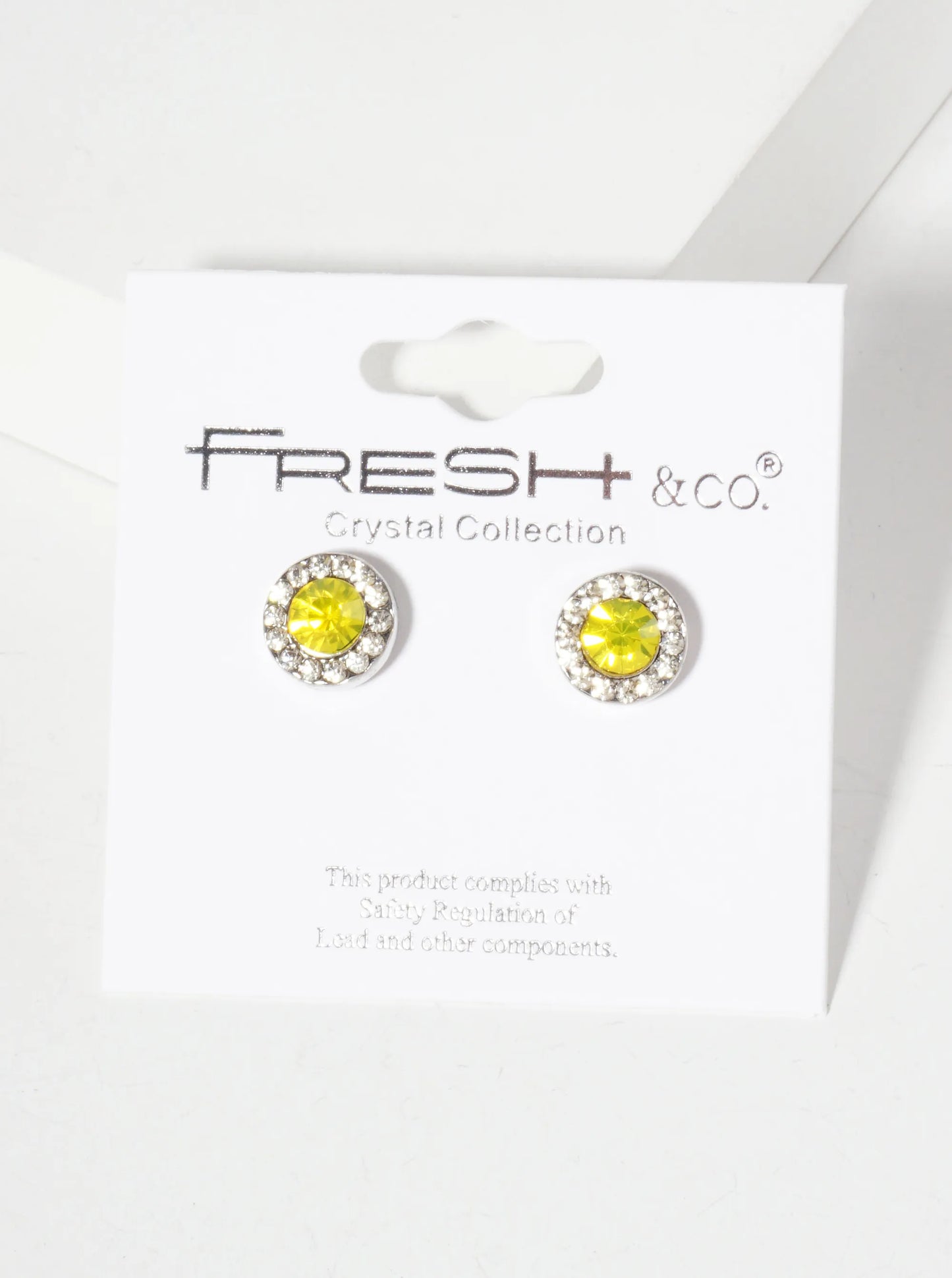 Minimalist Crystal-Pave 10mm Color-Stone Stud Earrings