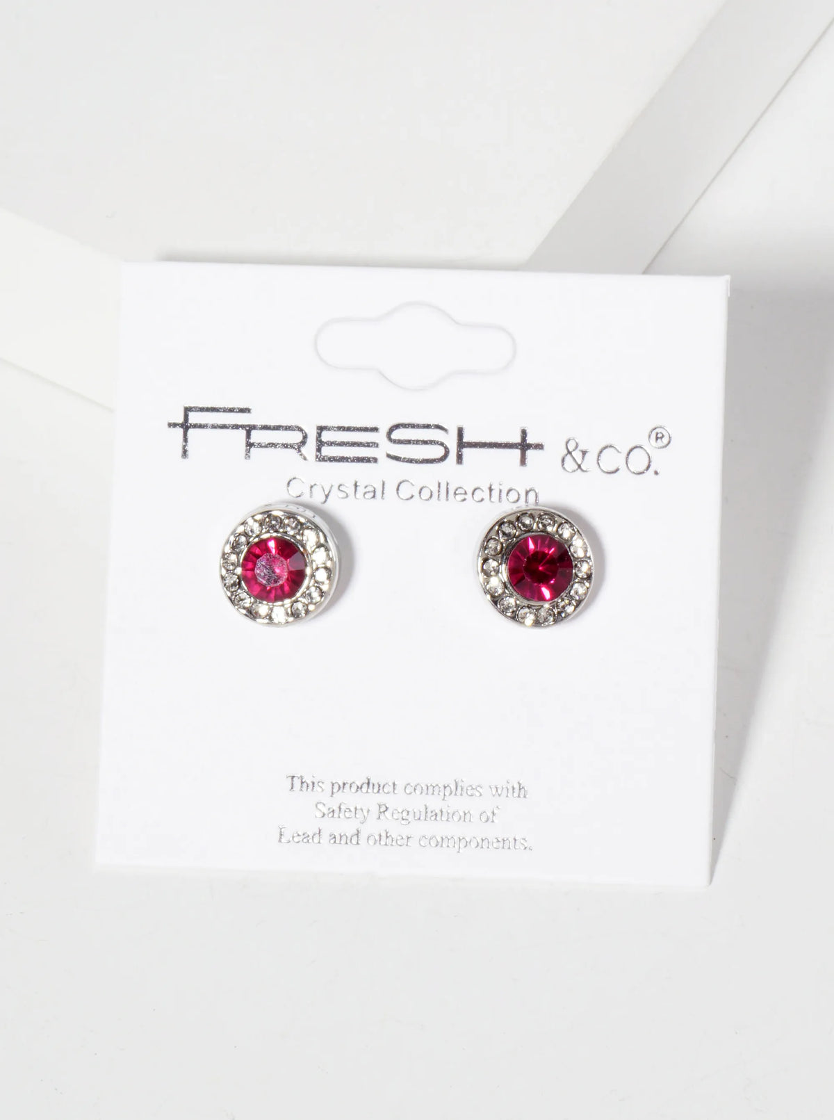 Minimalist Crystal-Pave 10mm Color-Stone Stud Earrings