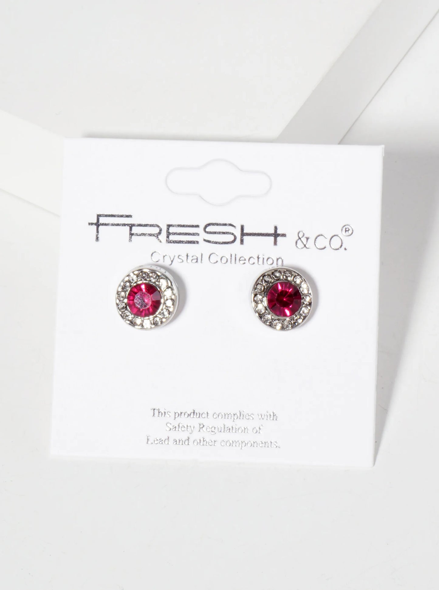 Minimalist Crystal-Pave 10mm Color-Stone Stud Earrings