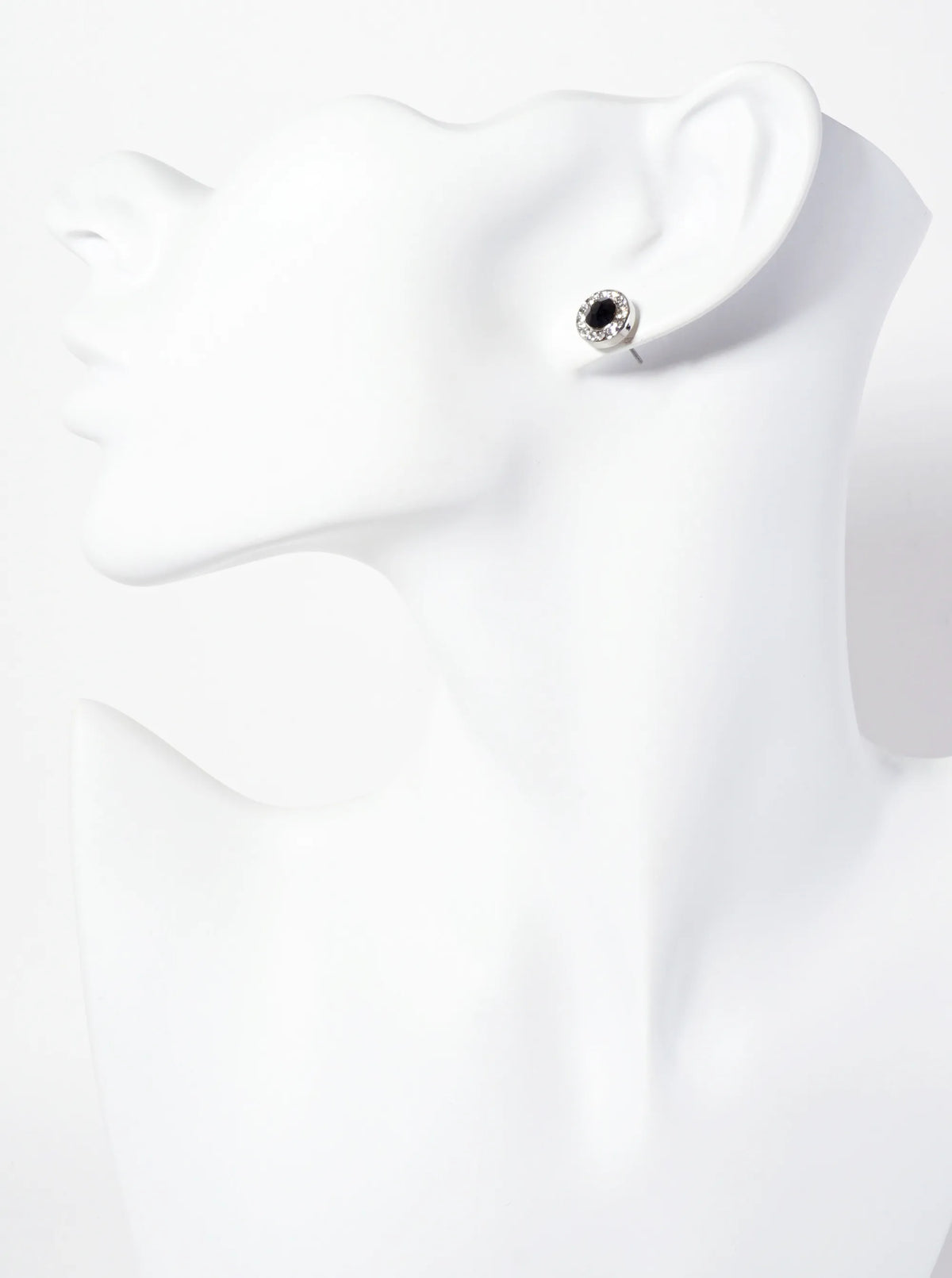 Minimalist Crystal-Pave 10mm Color-Stone Stud Earrings
