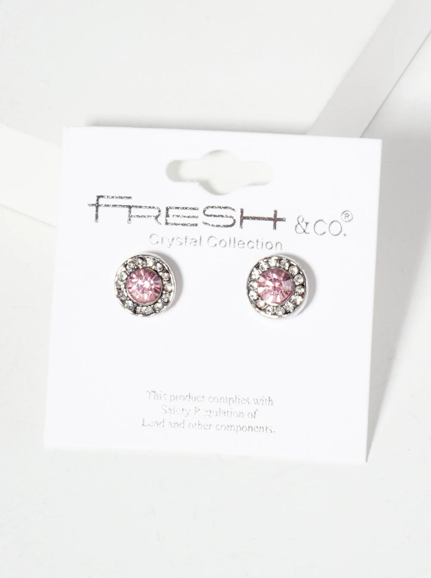 Minimalist Crystal-Pave 10mm Color-Stone Stud Earrings