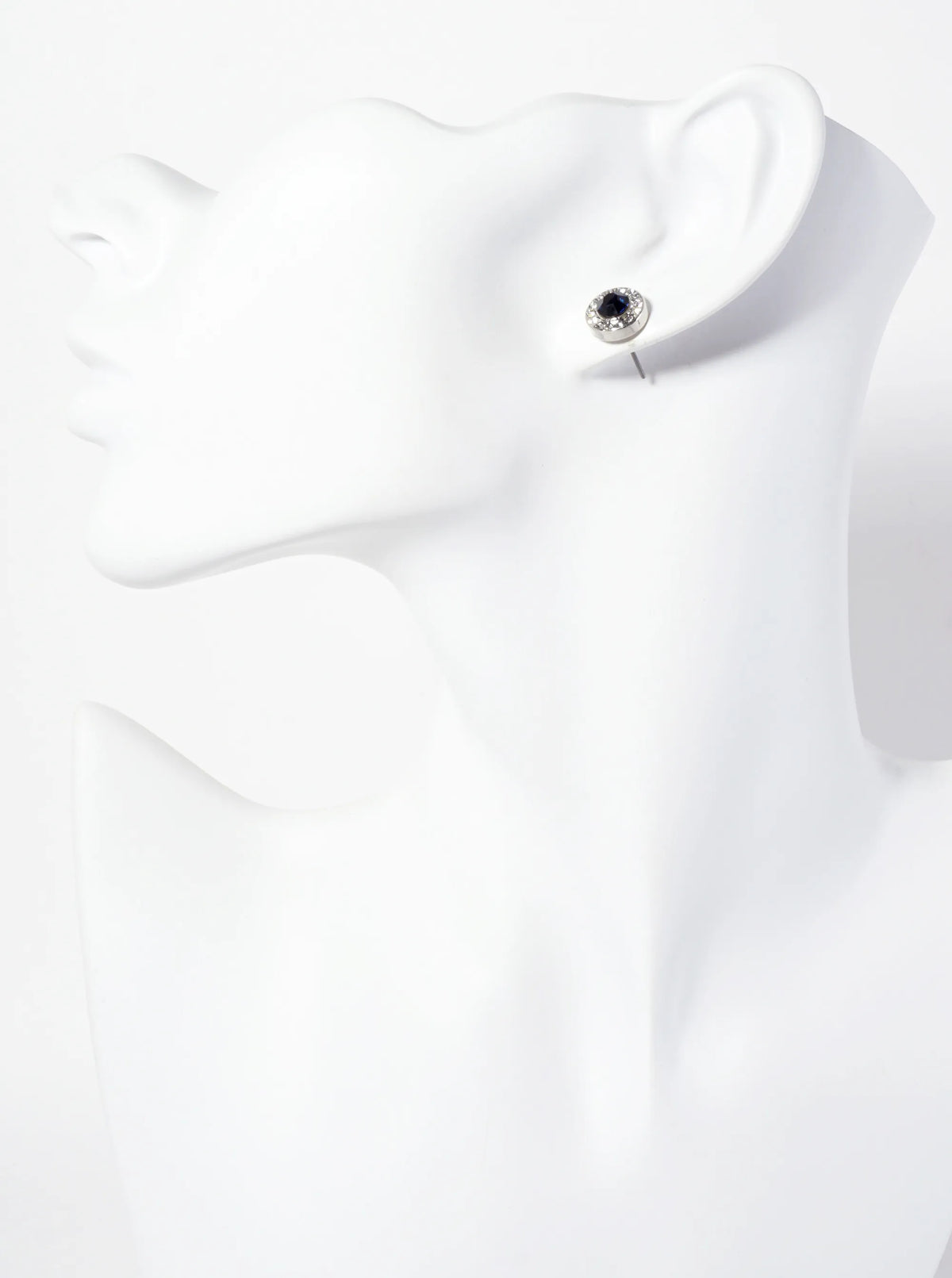 Minimalist Crystal-Pave 10mm Color-Stone Stud Earrings