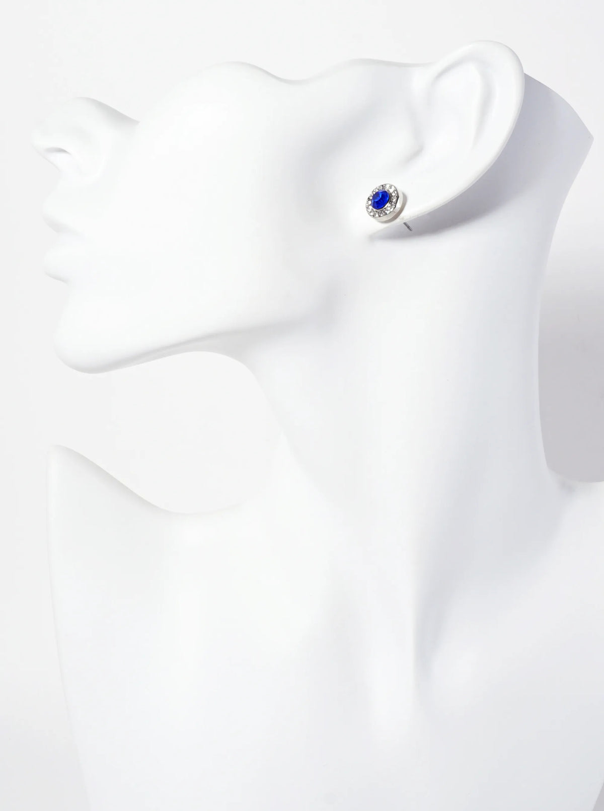 Minimalist Crystal-Pave 10mm Color-Stone Stud Earrings