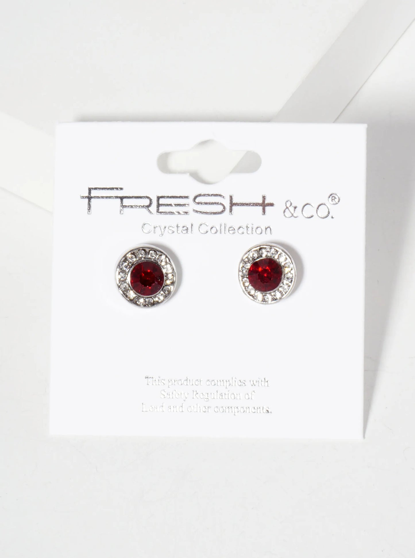 Minimalist Crystal-Pave 10mm Color-Stone Stud Earrings