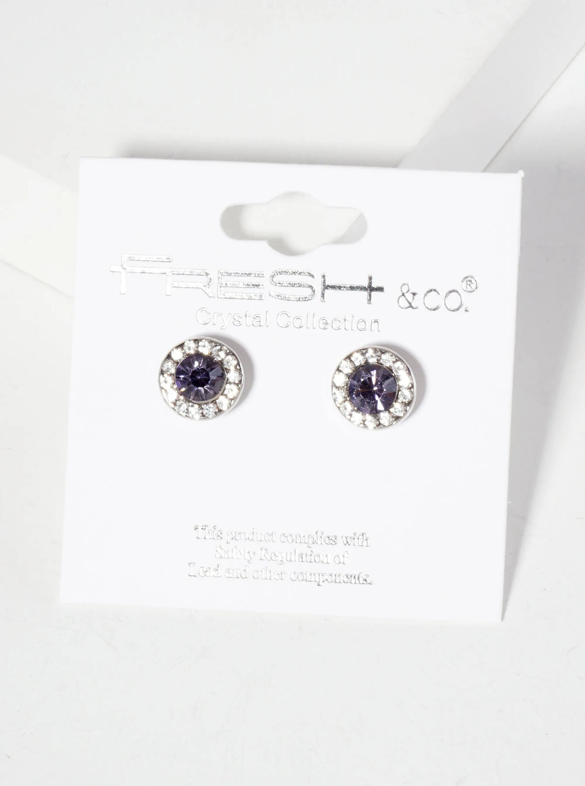 Minimalist Crystal-Pave 10mm Color-Stone Stud Earrings