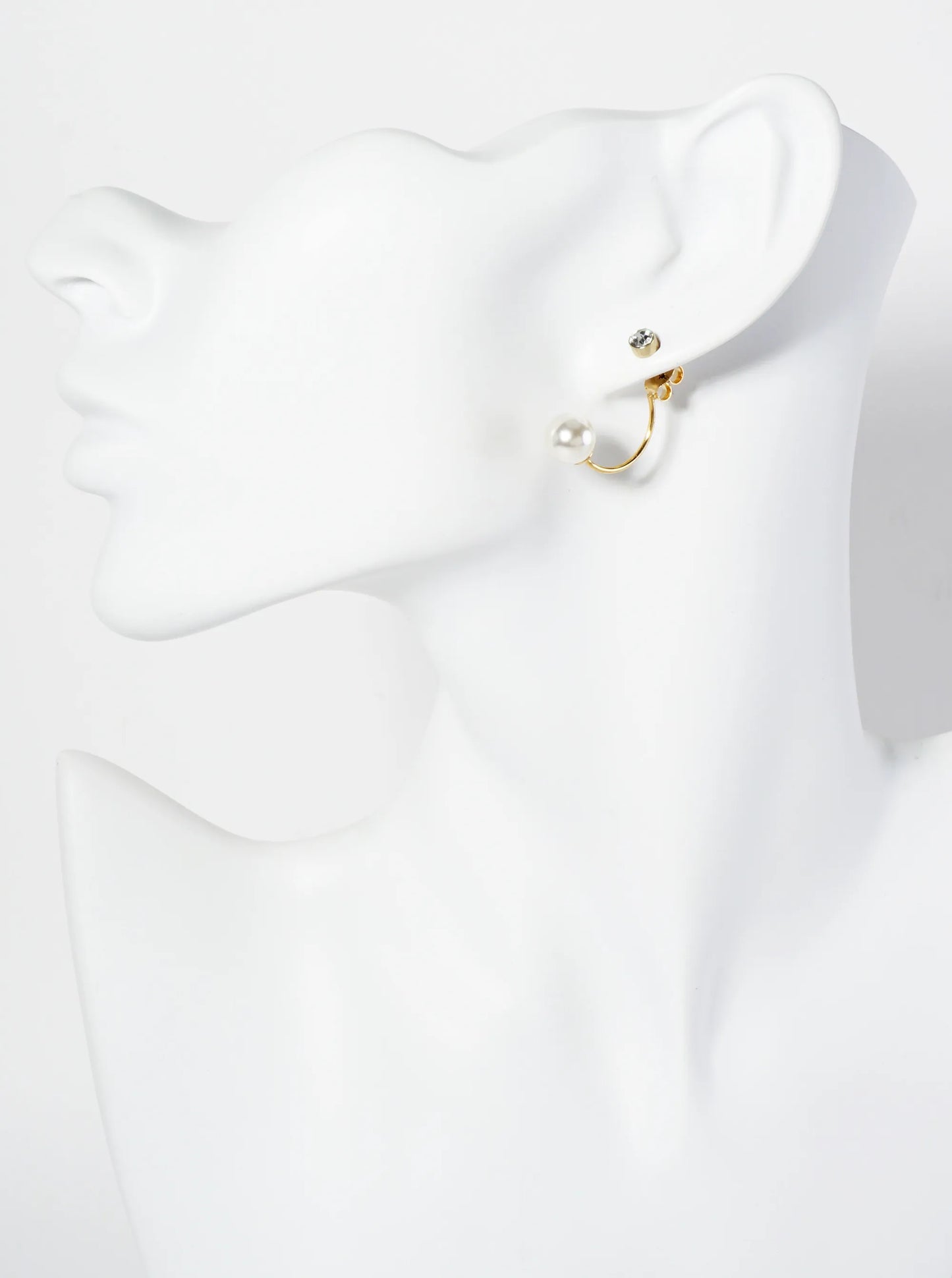 Minimalist Pearl Front-Back Earrings