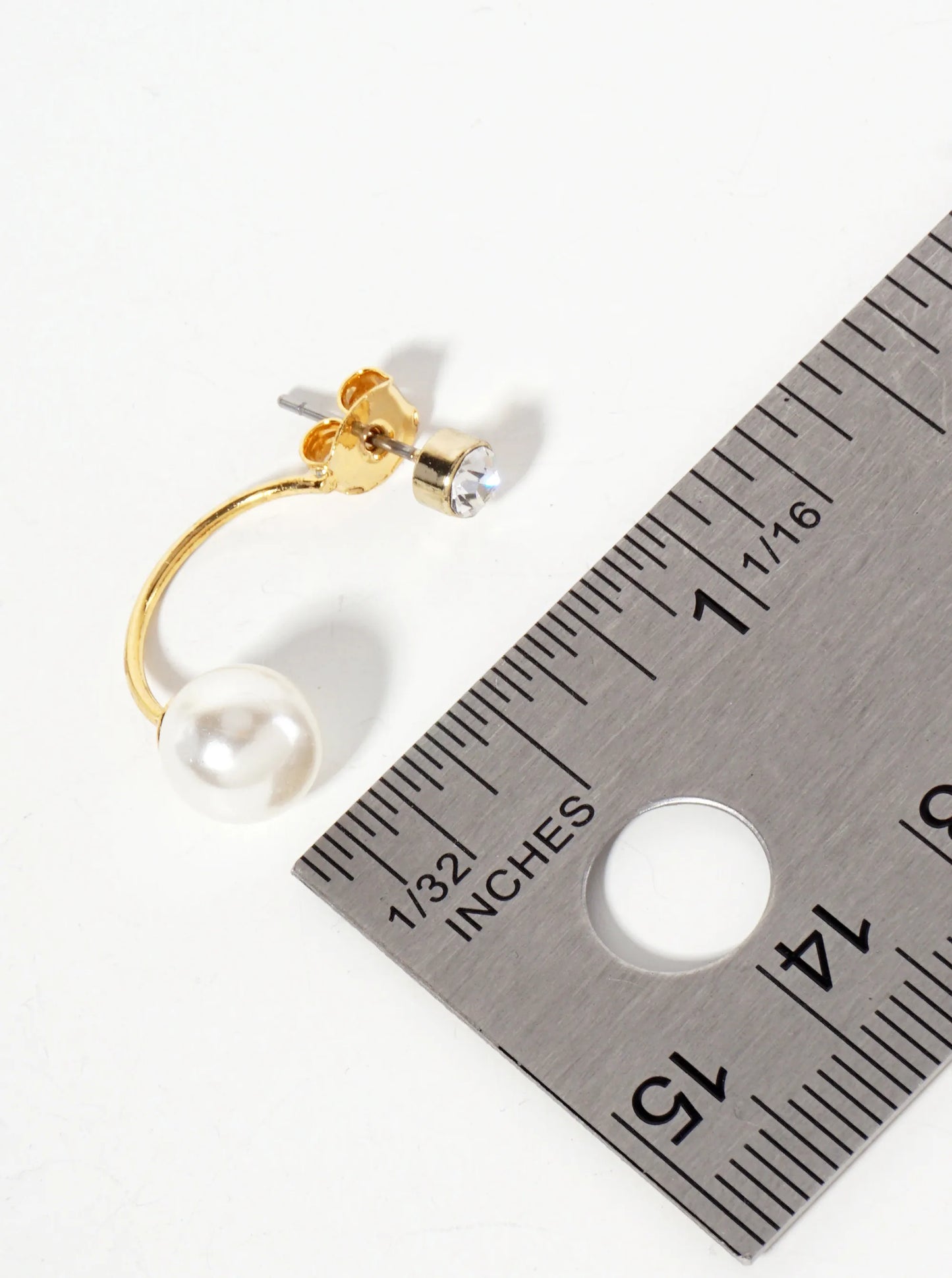 Minimalist Pearl Front-Back Earrings