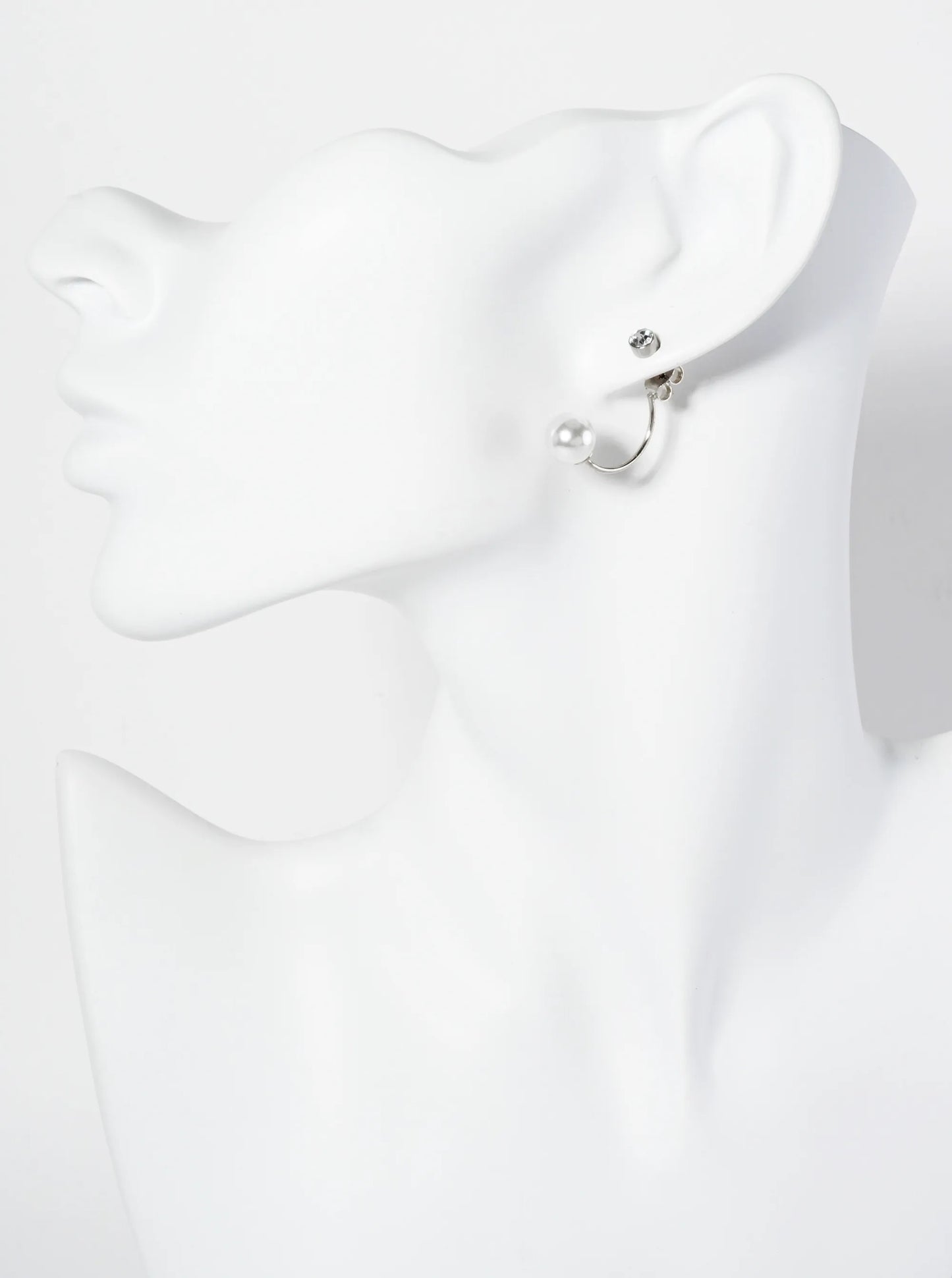 Minimalist Pearl Front-Back Earrings