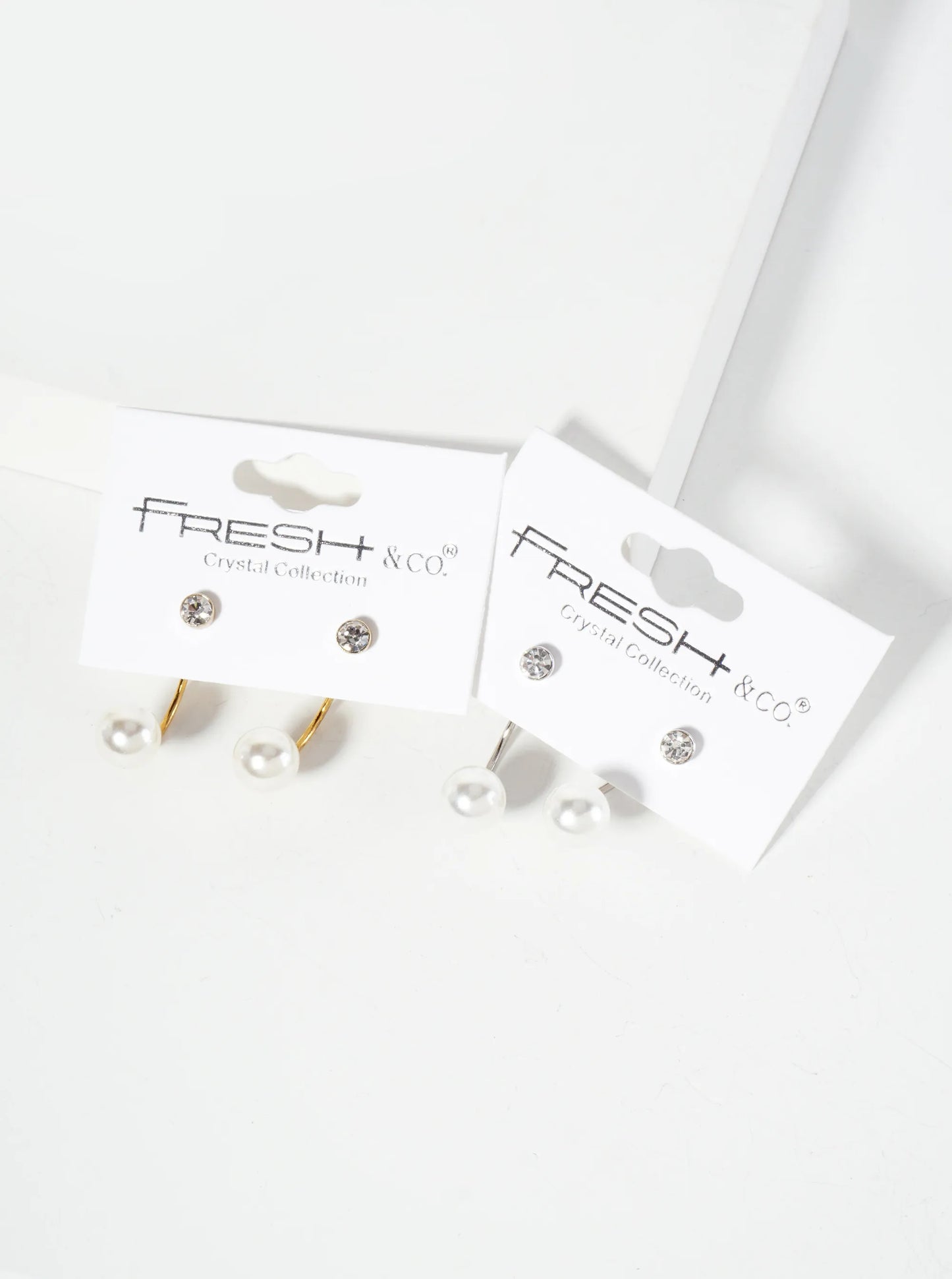 Minimalist Pearl Front-Back Earrings