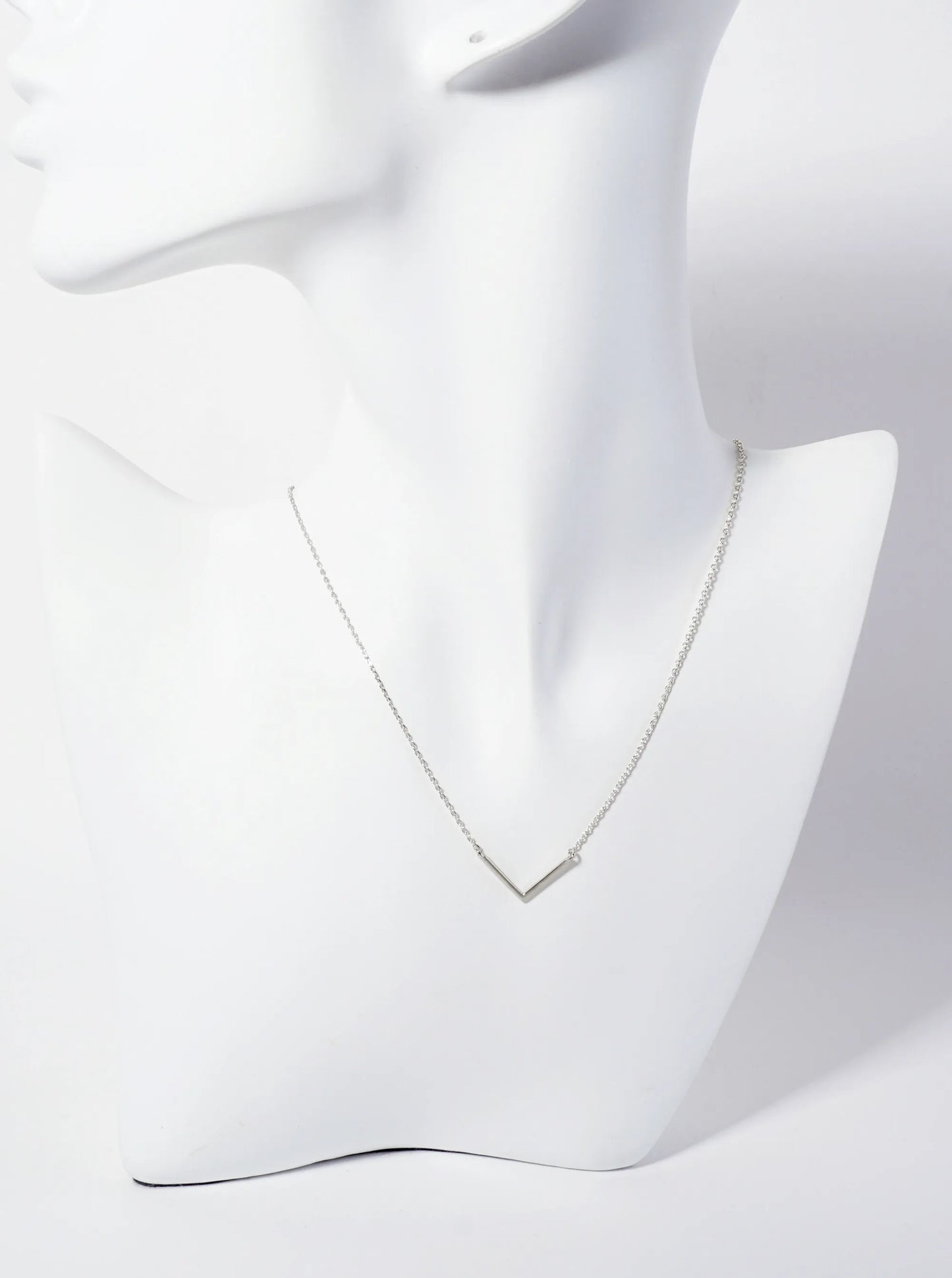 Minimalist V-Shape Pendant 18K-Gold-Dipped Necklace