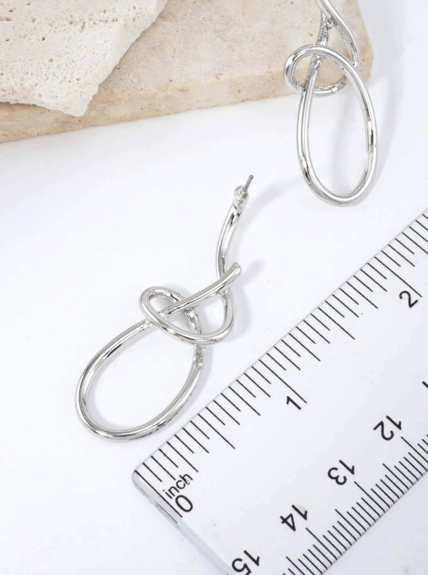 Modern Twist Drop Earrings
