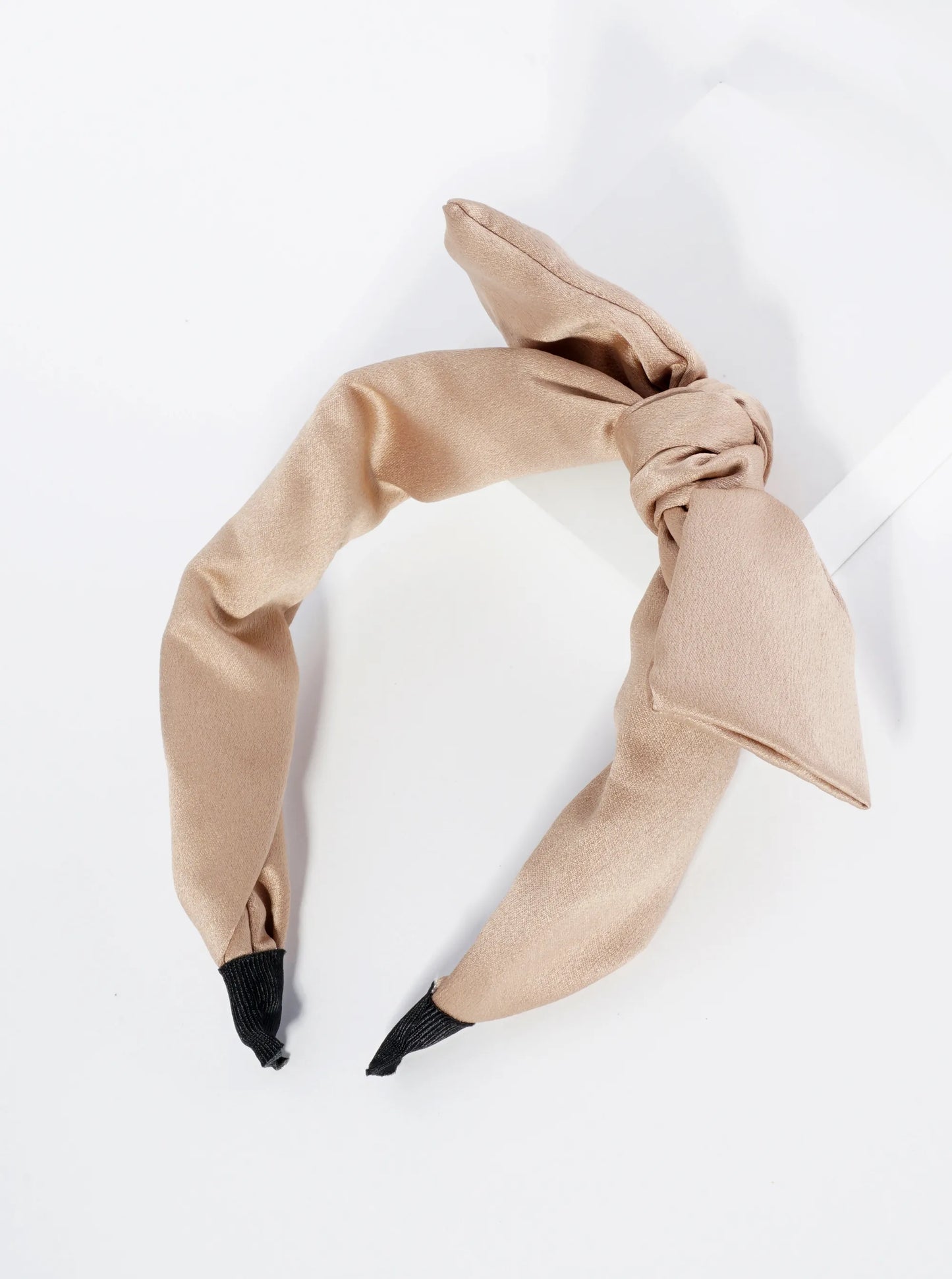 Mono Color Satin Bow Headband