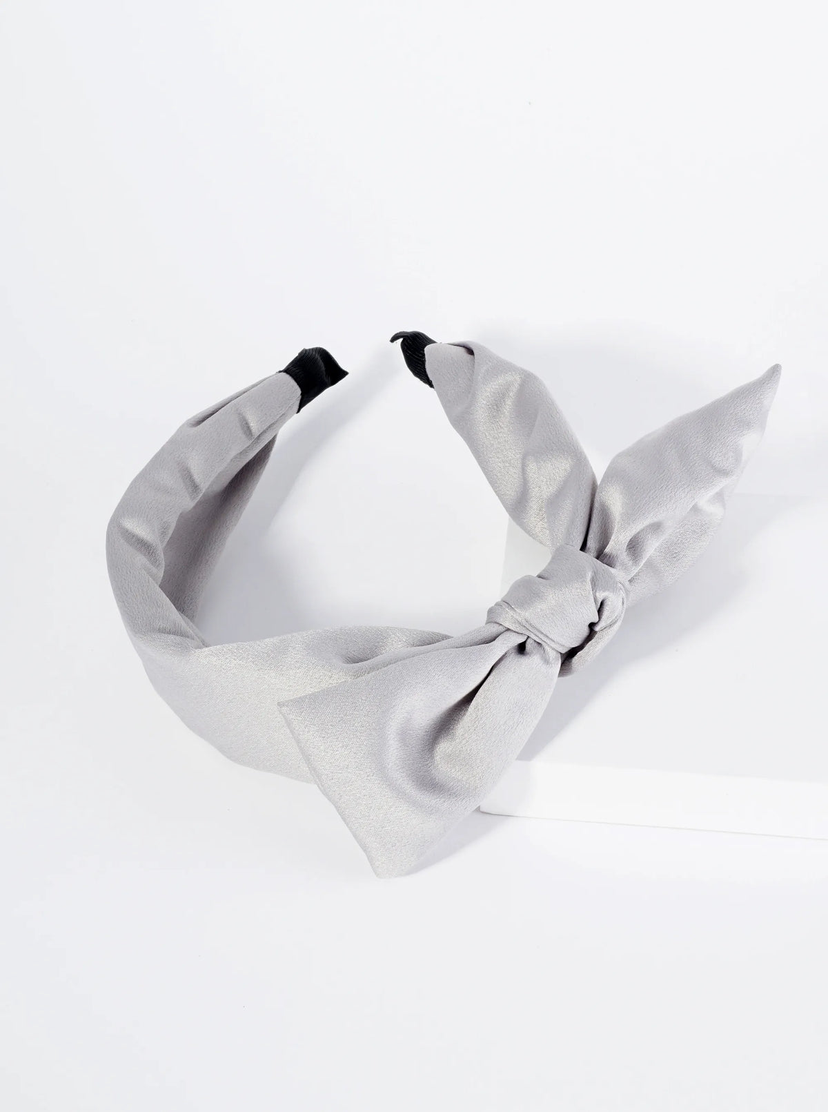 Mono Color Satin Bow Headband