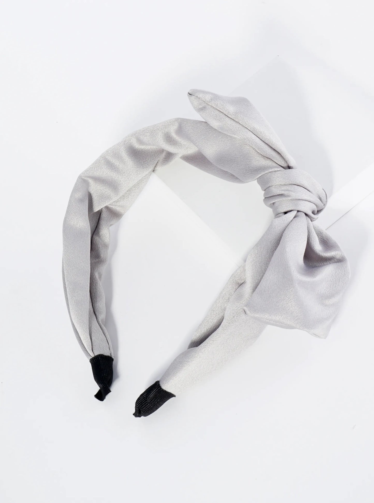 Mono Color Satin Bow Headband