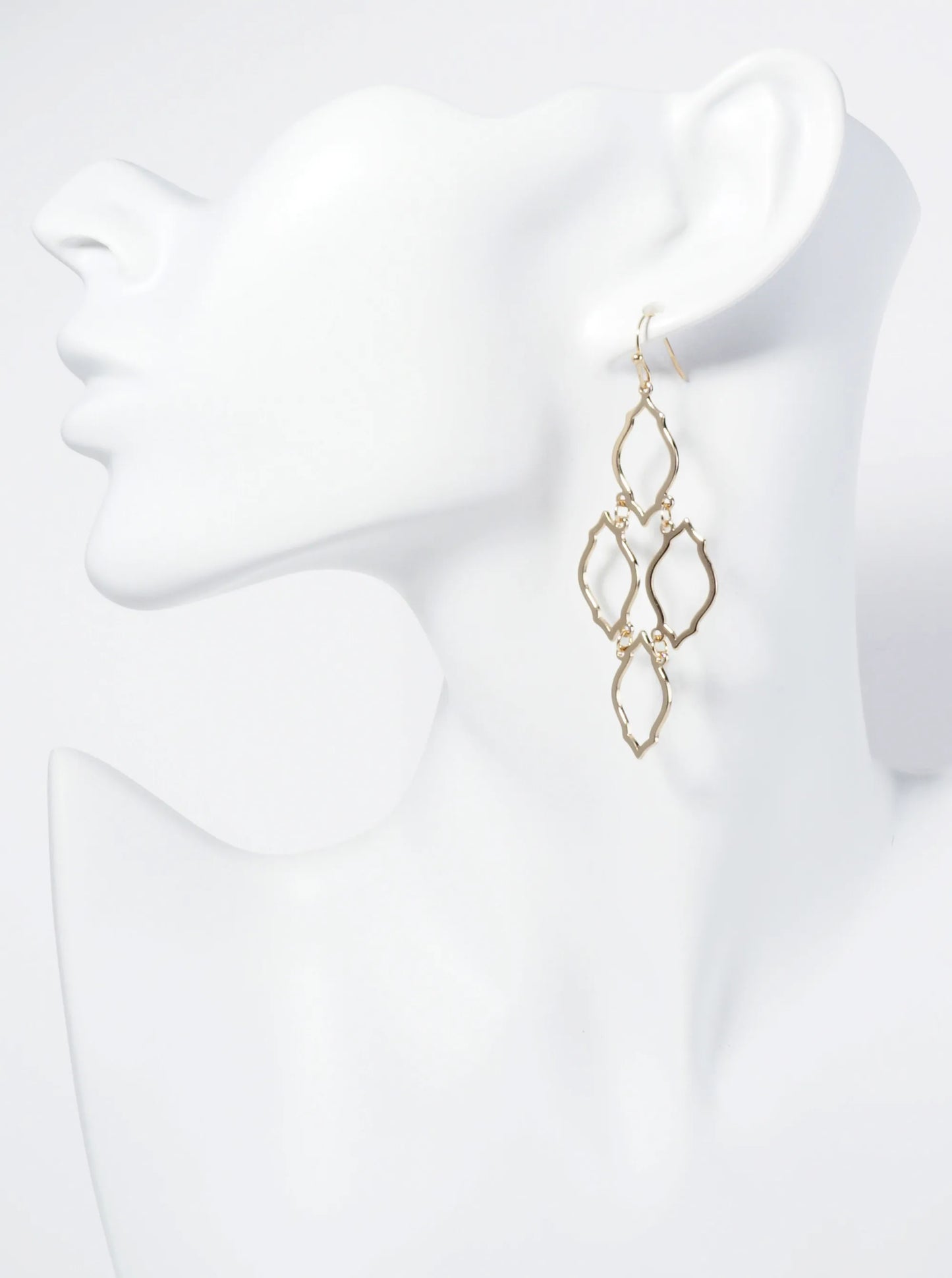 Moroccan Shape Chandelier Dangle Earrings