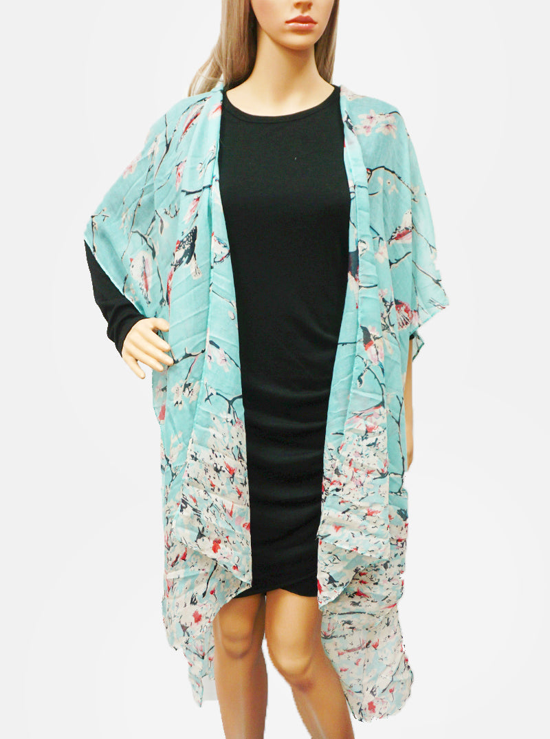 Multi Pattern Viscose Summer Kimono