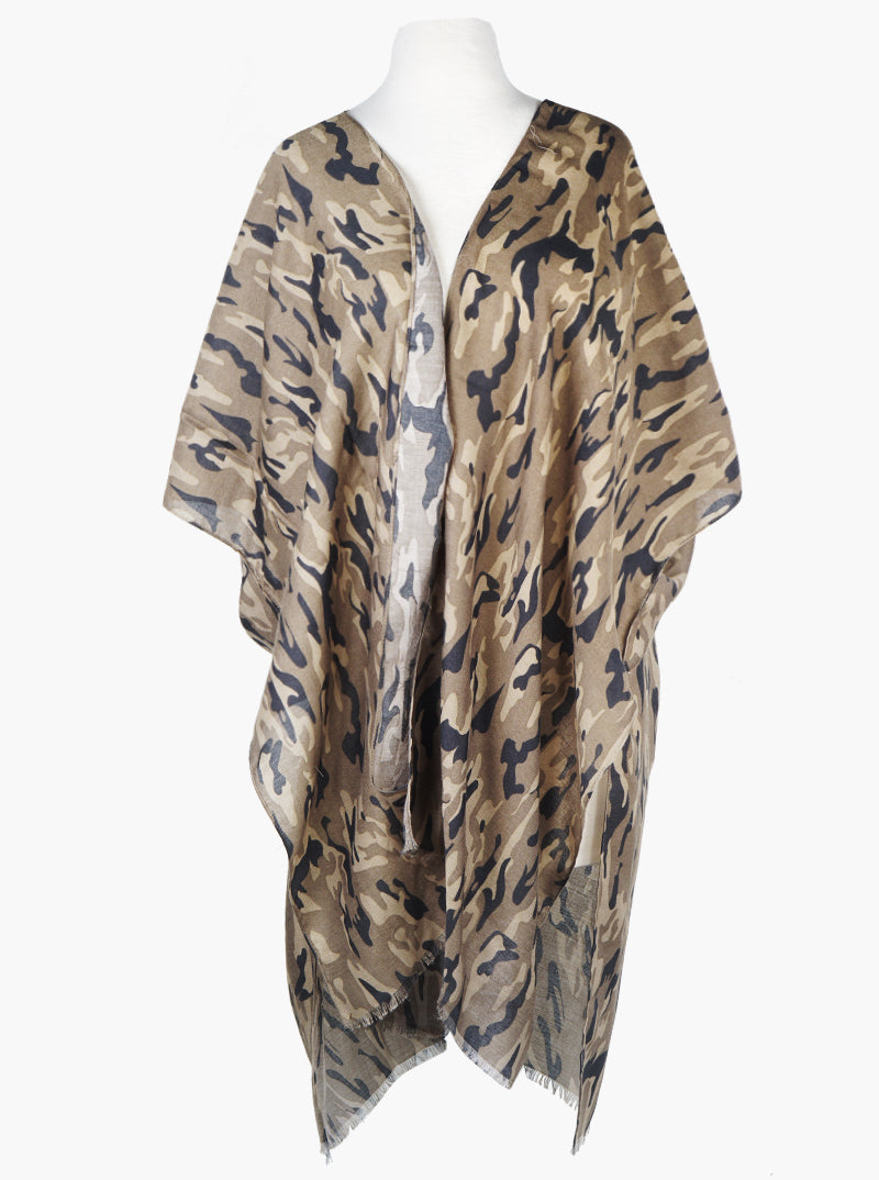 Multi Pattern Viscose Summer Kimono