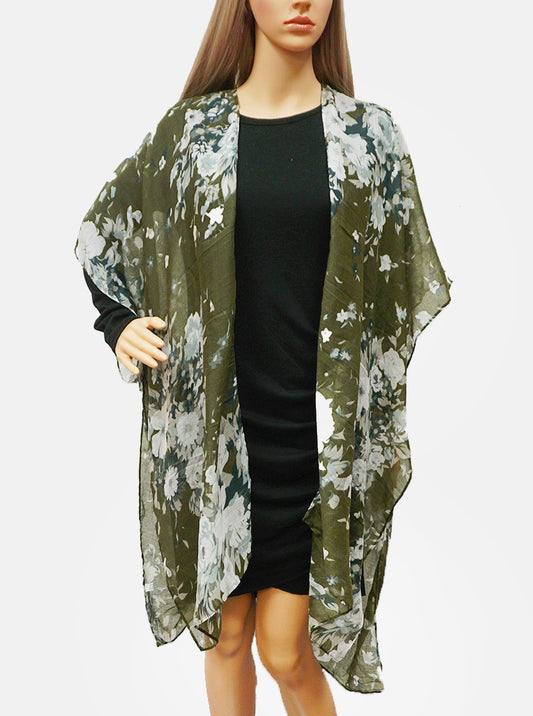 Multi Pattern Viscose Summer Kimono