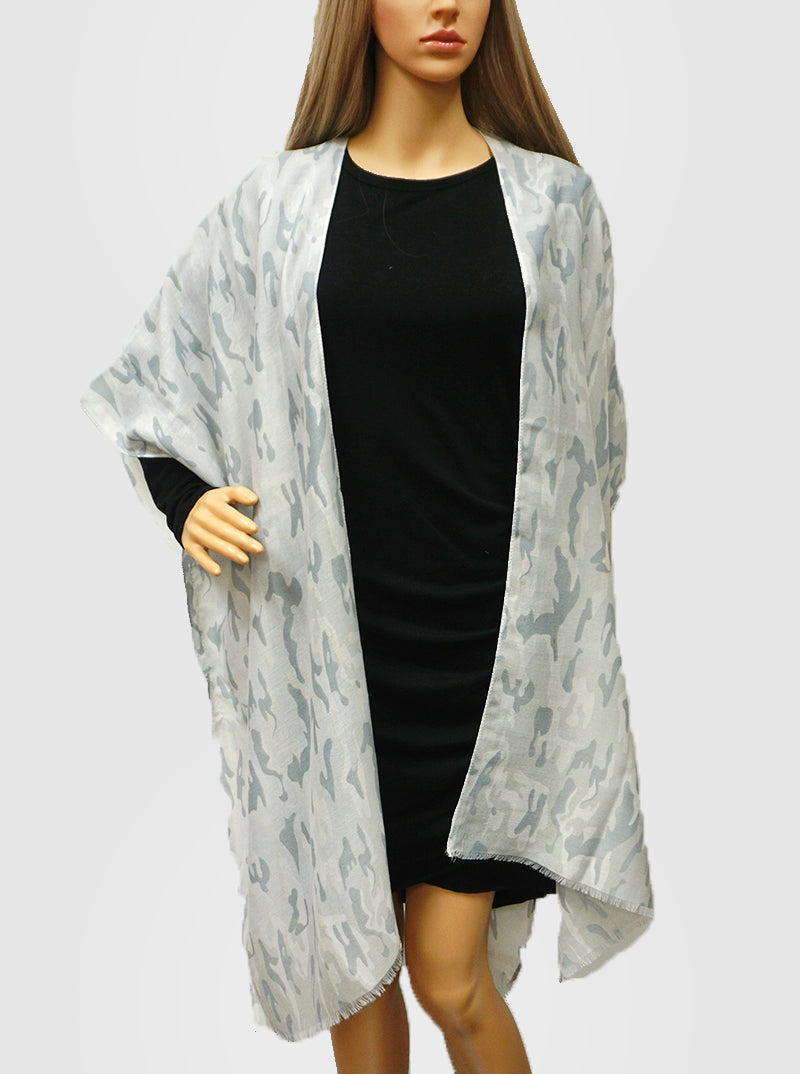 Multi Pattern Viscose Summer Kimono