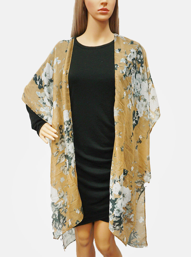 Multi Pattern Viscose Summer Kimono