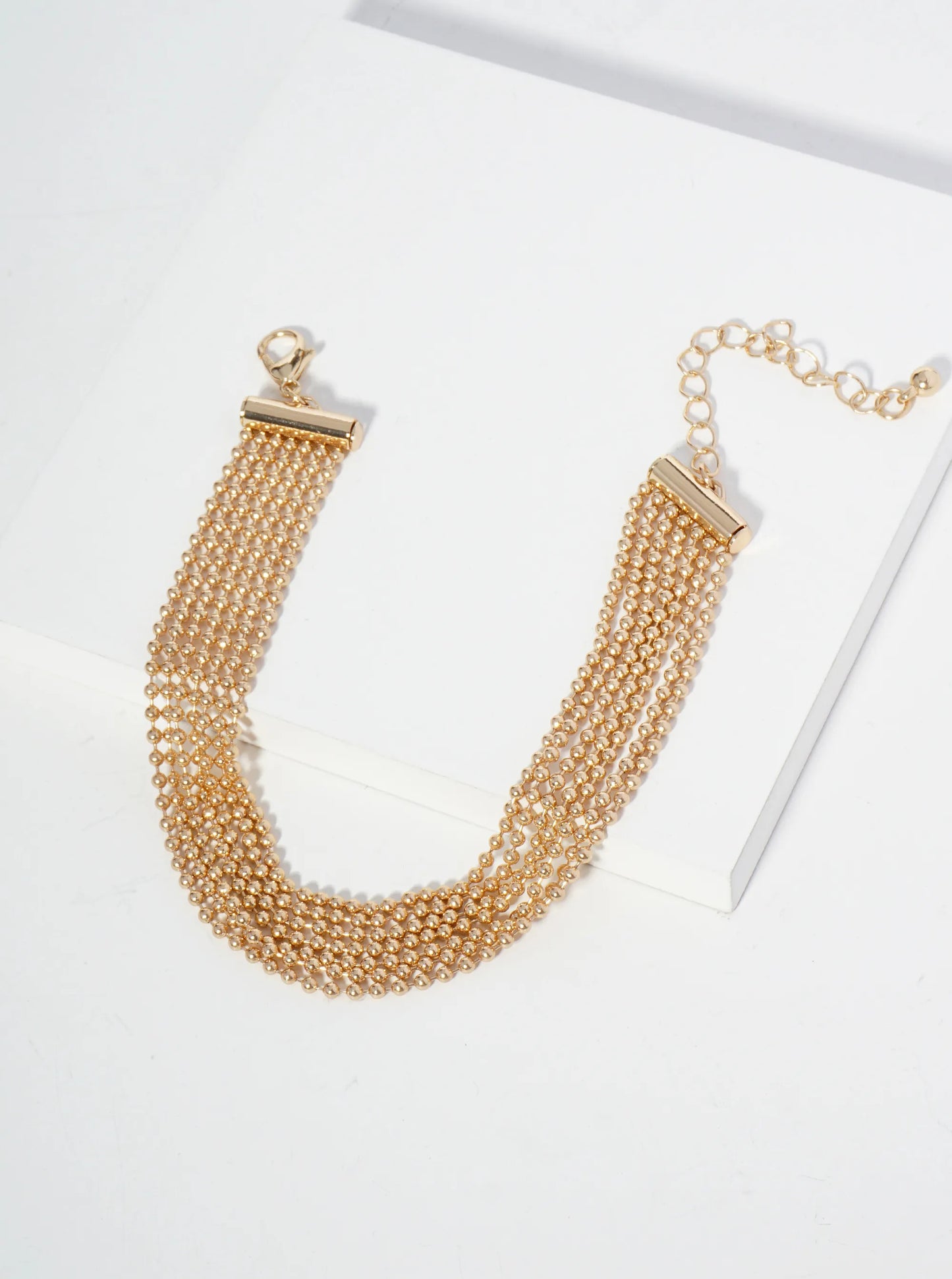 Multi Strand Ball Chain Bracelet