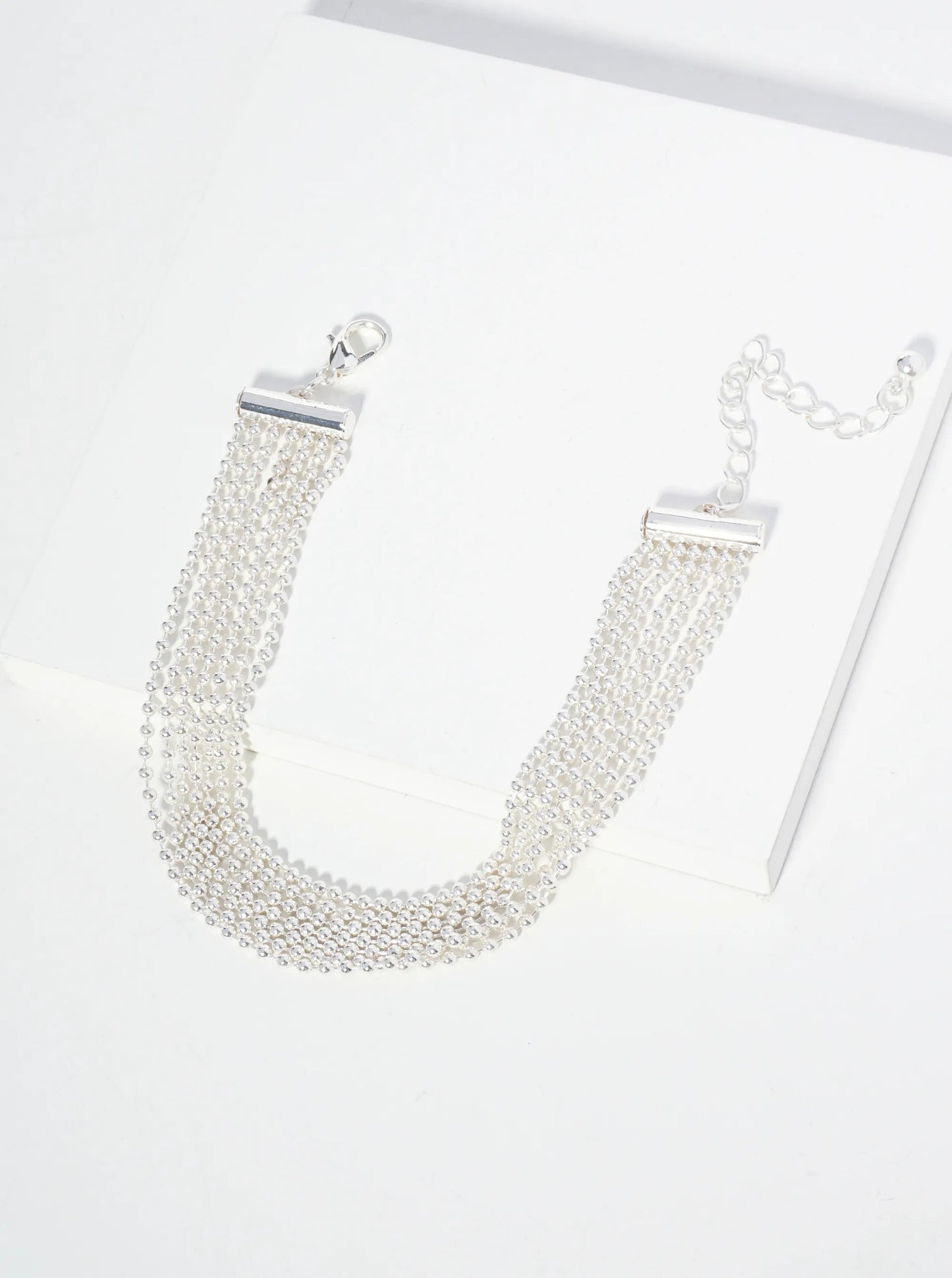 Multi Strand Ball Chain Bracelet