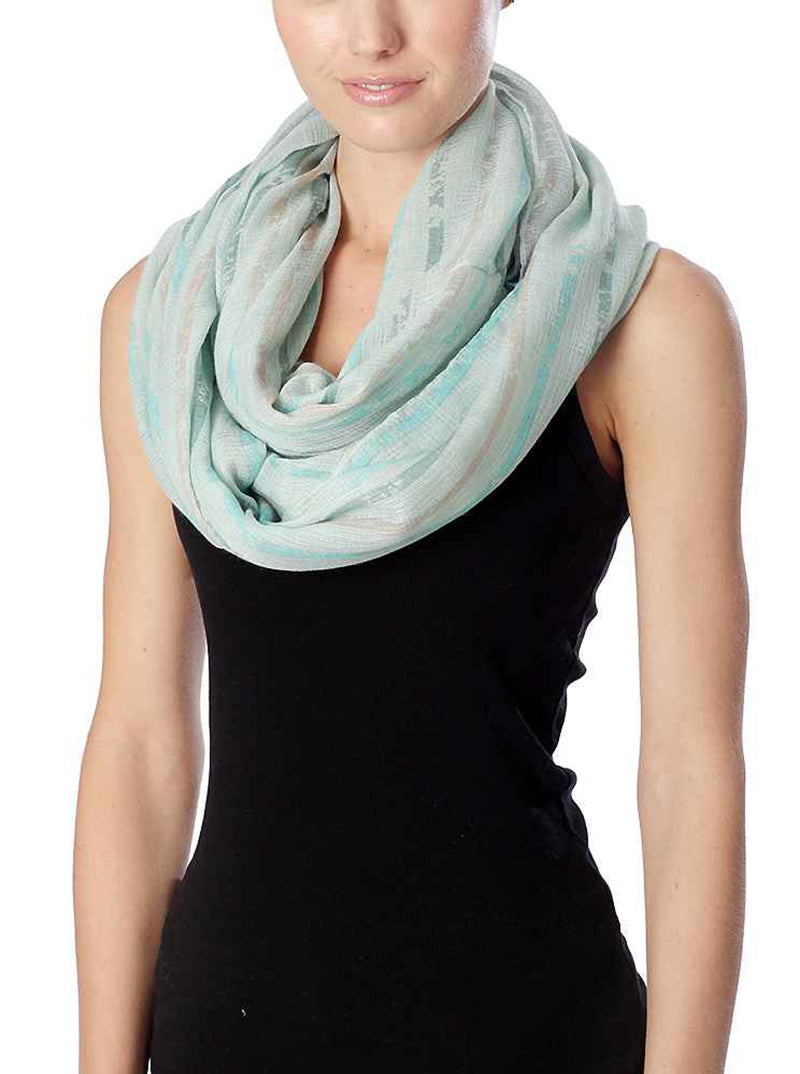 Multi Lined Infinity Scarf