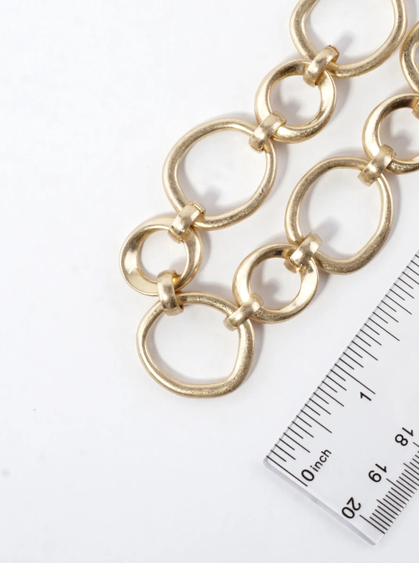 Organic Sculpted Irregular Links Necklace