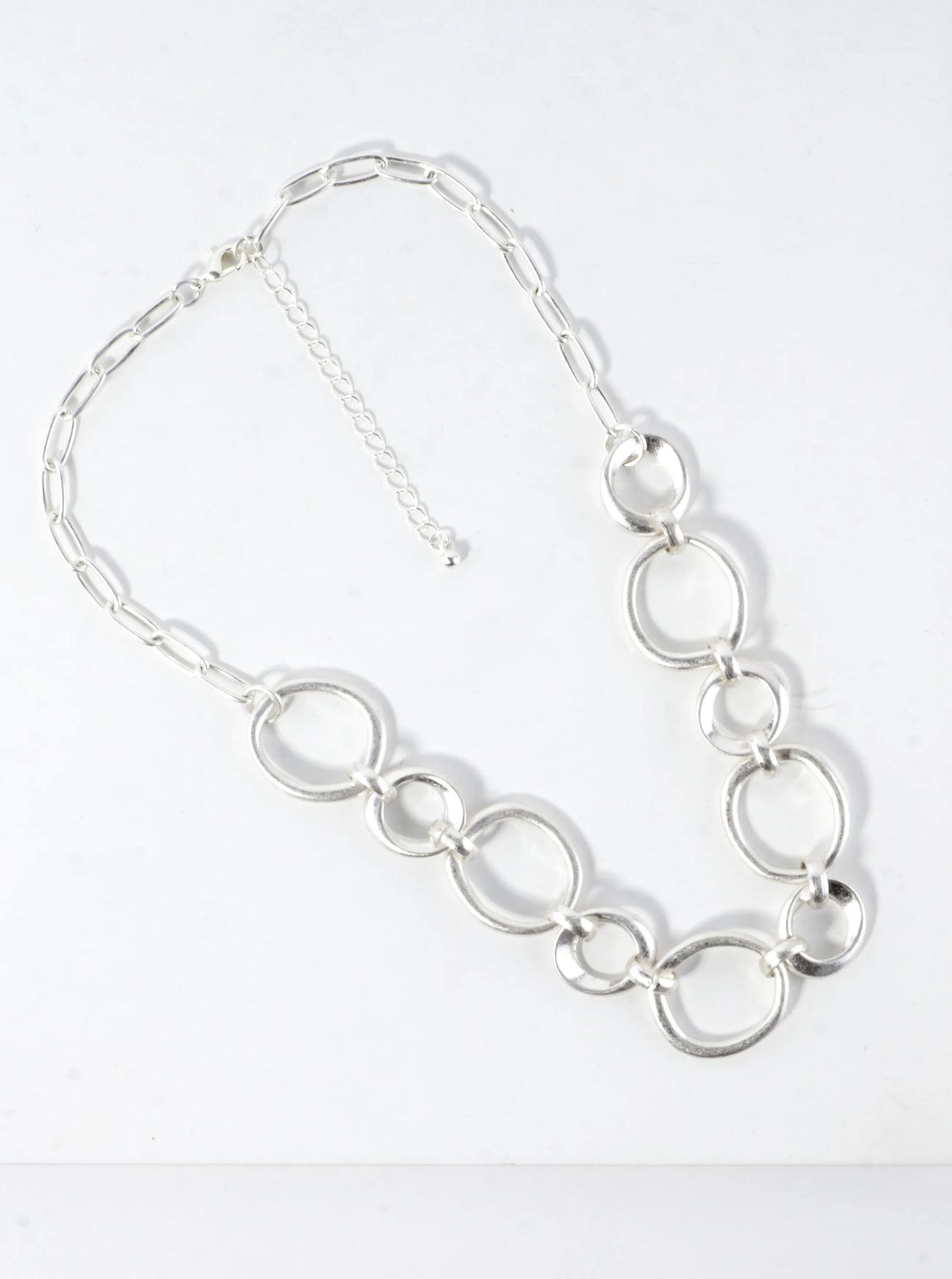 Organic Sculpted Irregular Links Necklace