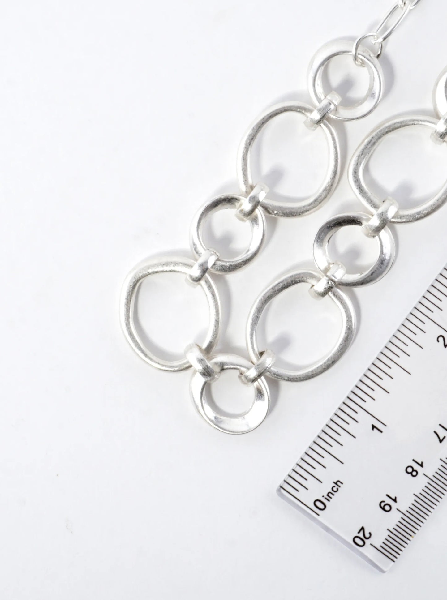 Organic Sculpted Irregular Links Necklace