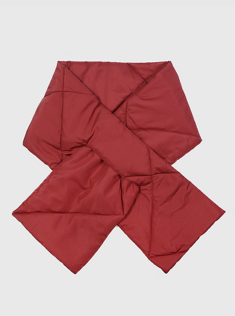 Padded Polyester Soft Puffer Scarf