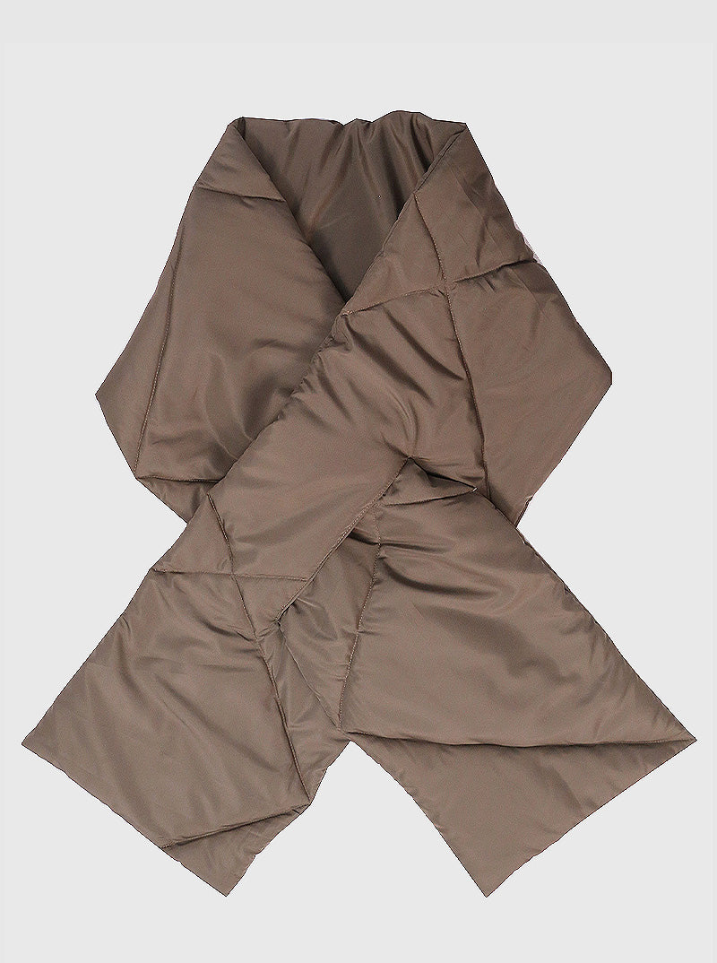 Padded Polyester Soft Puffer Scarf