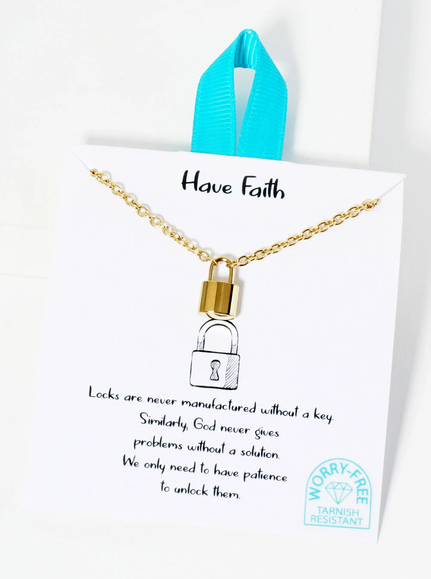Padlock Pendant Hypoallergenic Stainless Steel Necklace