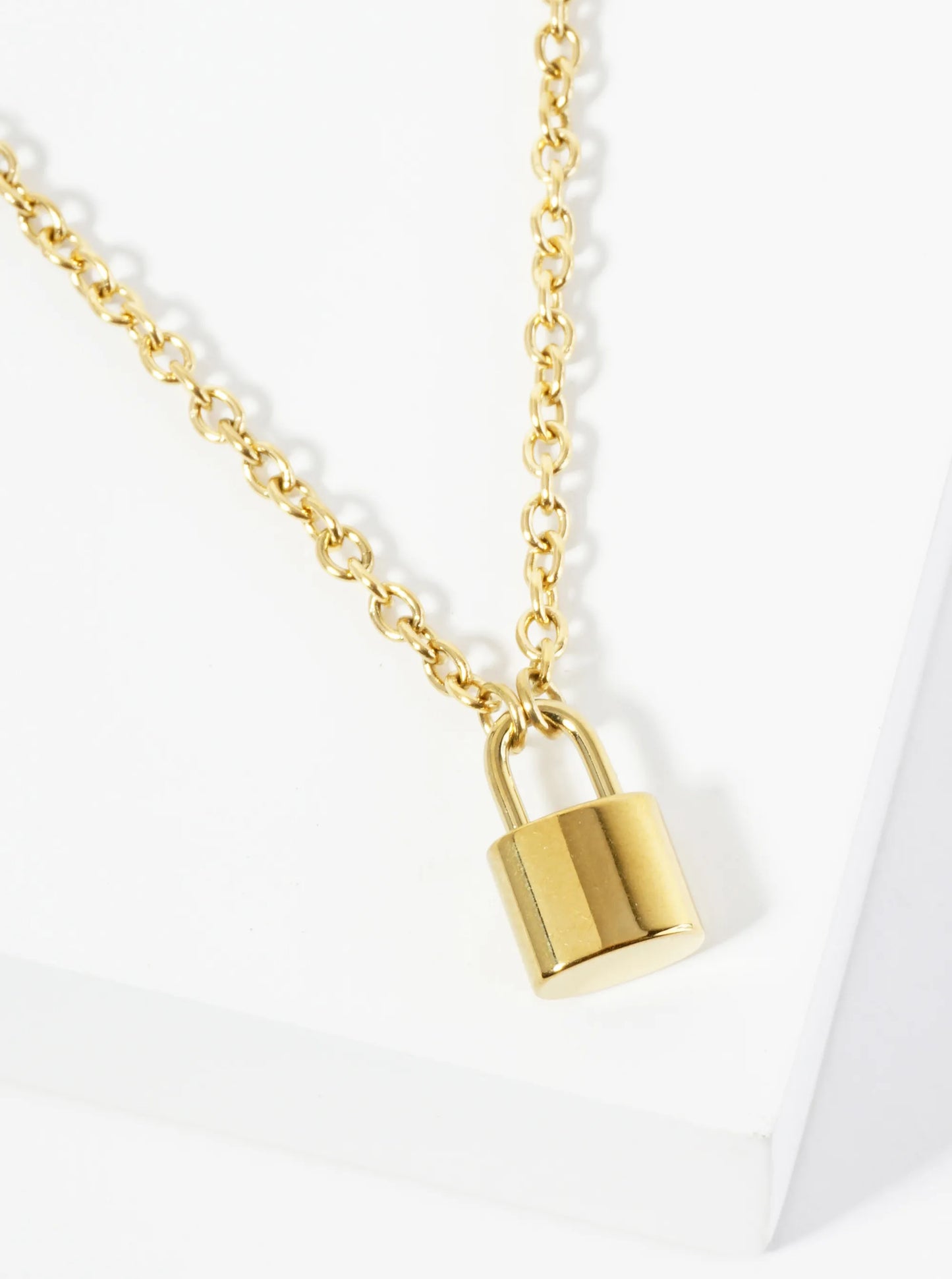 Padlock Pendant Hypoallergenic Stainless Steel Necklace