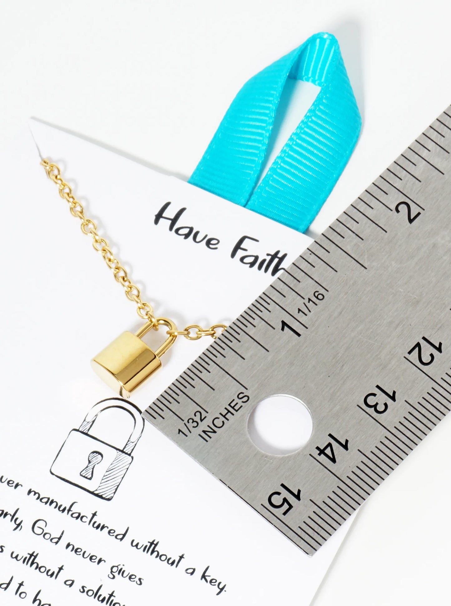 Padlock Pendant Hypoallergenic Stainless Steel Necklace