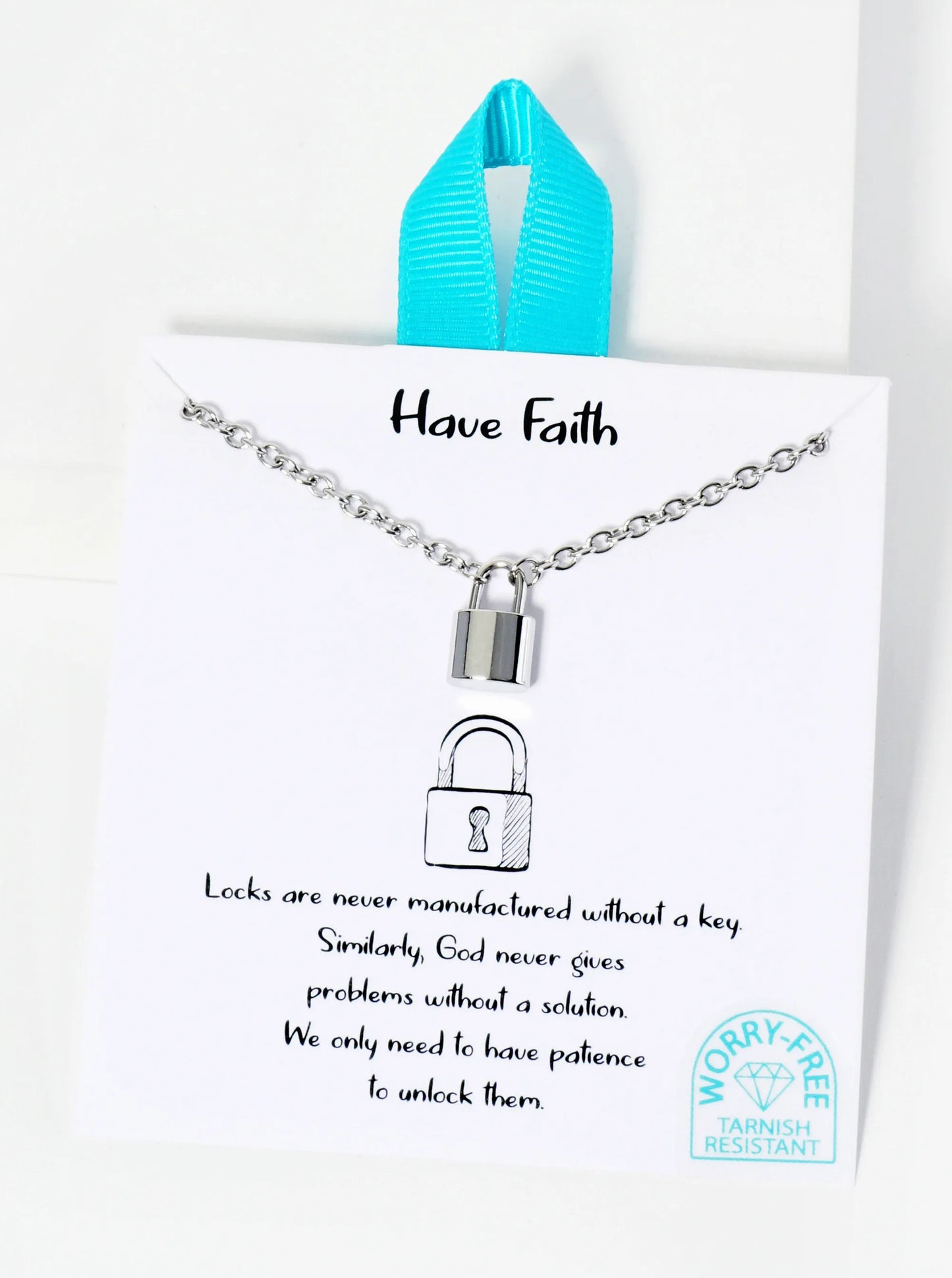 Padlock Pendant Hypoallergenic Stainless Steel Necklace